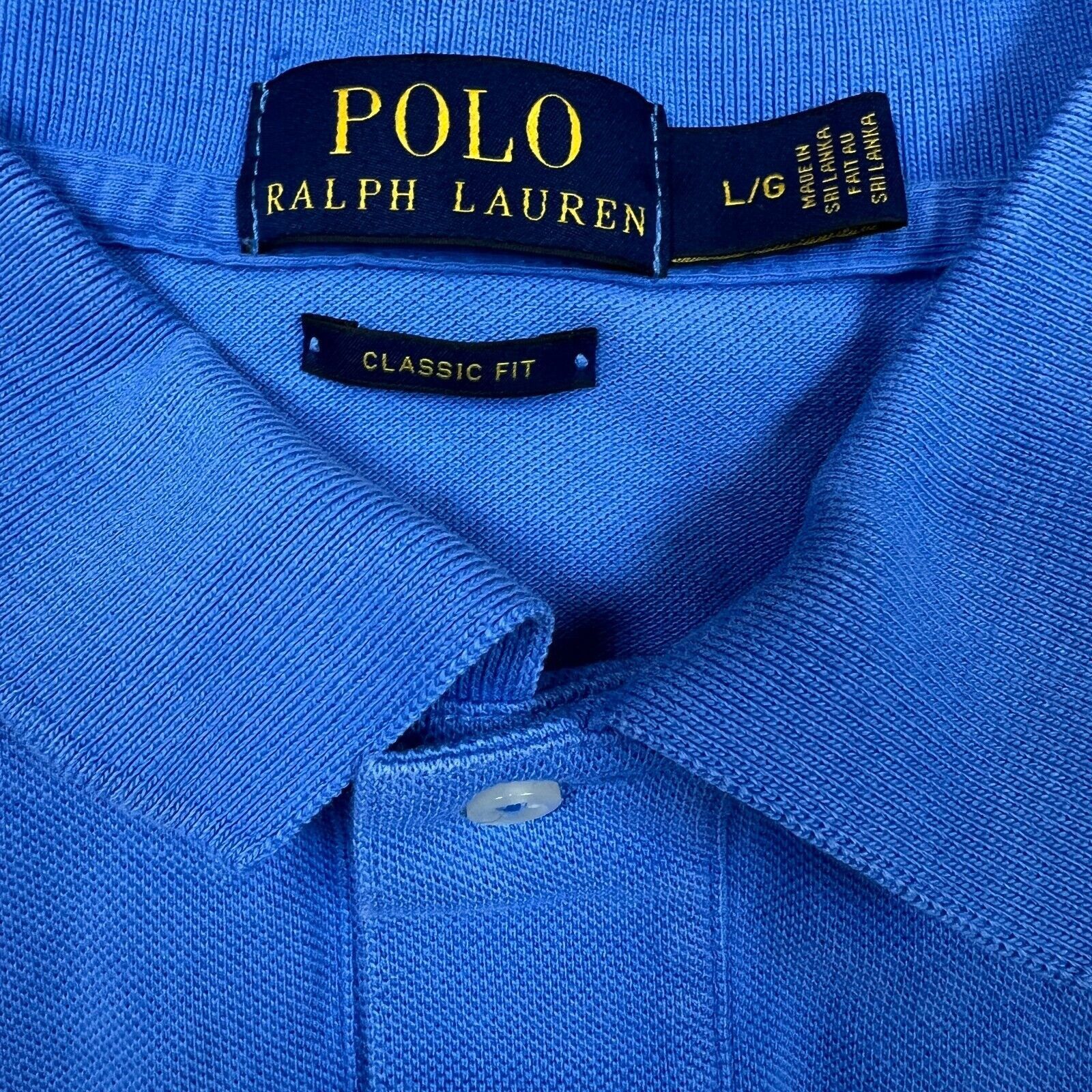 Polo Ralph Lauren × Vintage Polo Ralph Lauern Shirt Large Blue Pony Preppy Short Sleeve Size US L / EU 52-54 / 3 - 4 Thumbnail