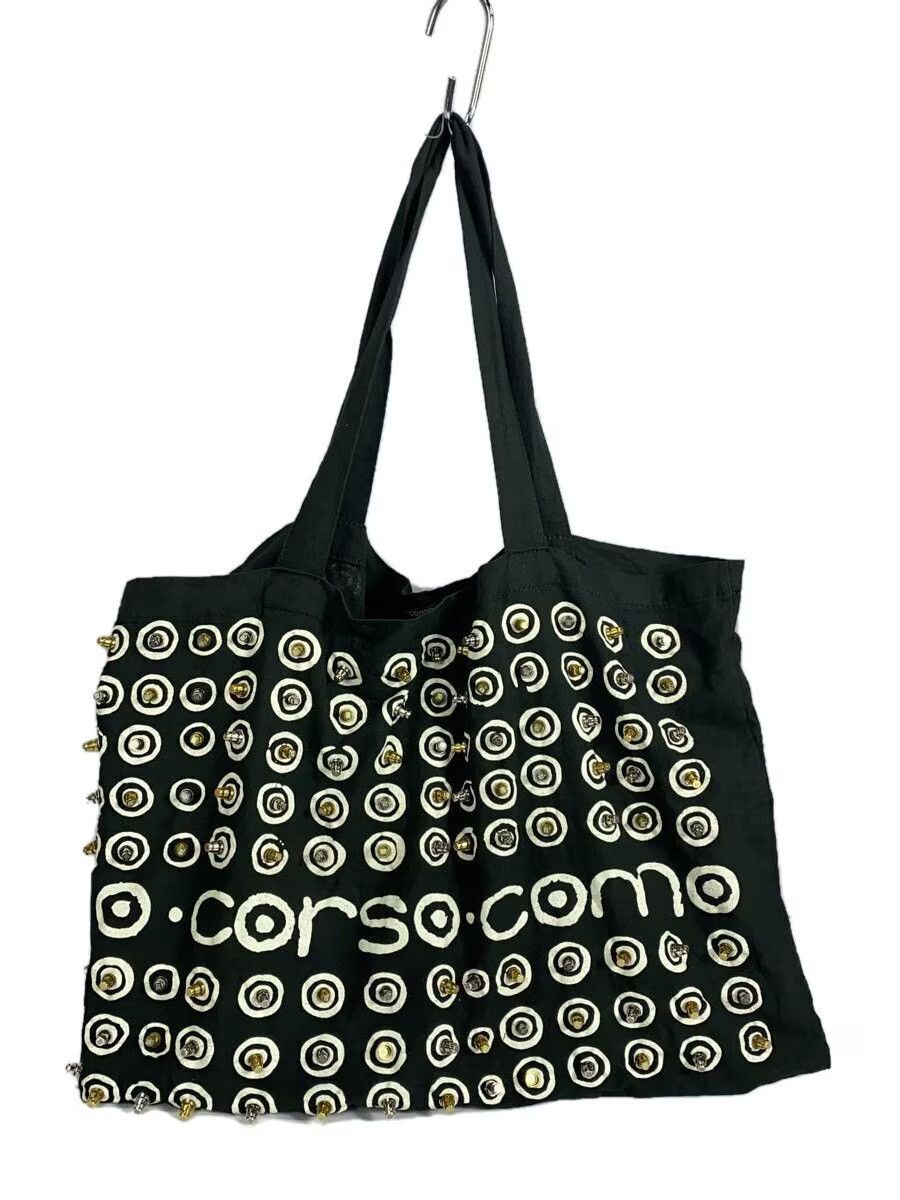 Comme Des Garcons Studded Logo Tote Bag in Black, Men's