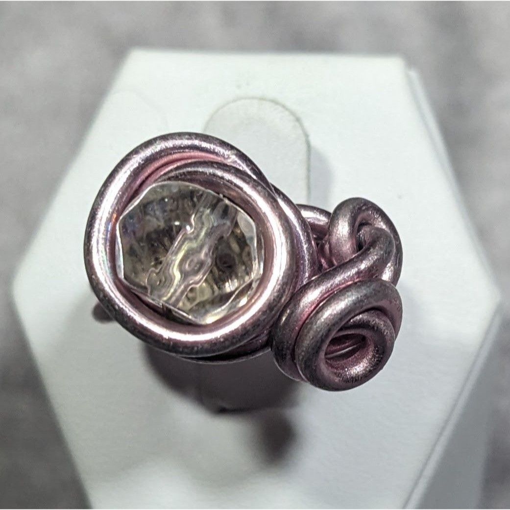 Other Handmade Abstract Pastel Pink Finished Aluminum Wire Wrapped Size ONE SIZE - 7 Thumbnail