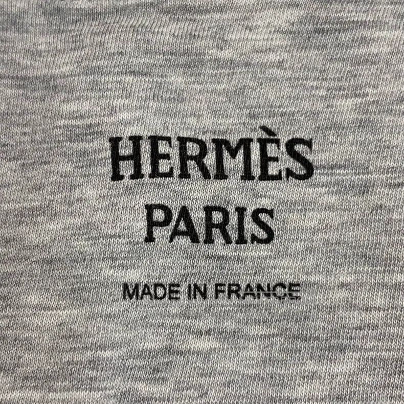 Hermes Hermes Gray Large Beak Bird Printed Cotton Round Collar Sh Size XXS / US 00 / IT 34 - 5 Thumbnail