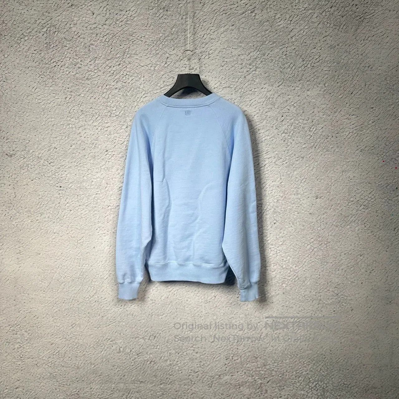 AMI sky blue heart embroidered sweatshirt unisex. Size US XL / EU 56 / 4 - 2 Thumbnail