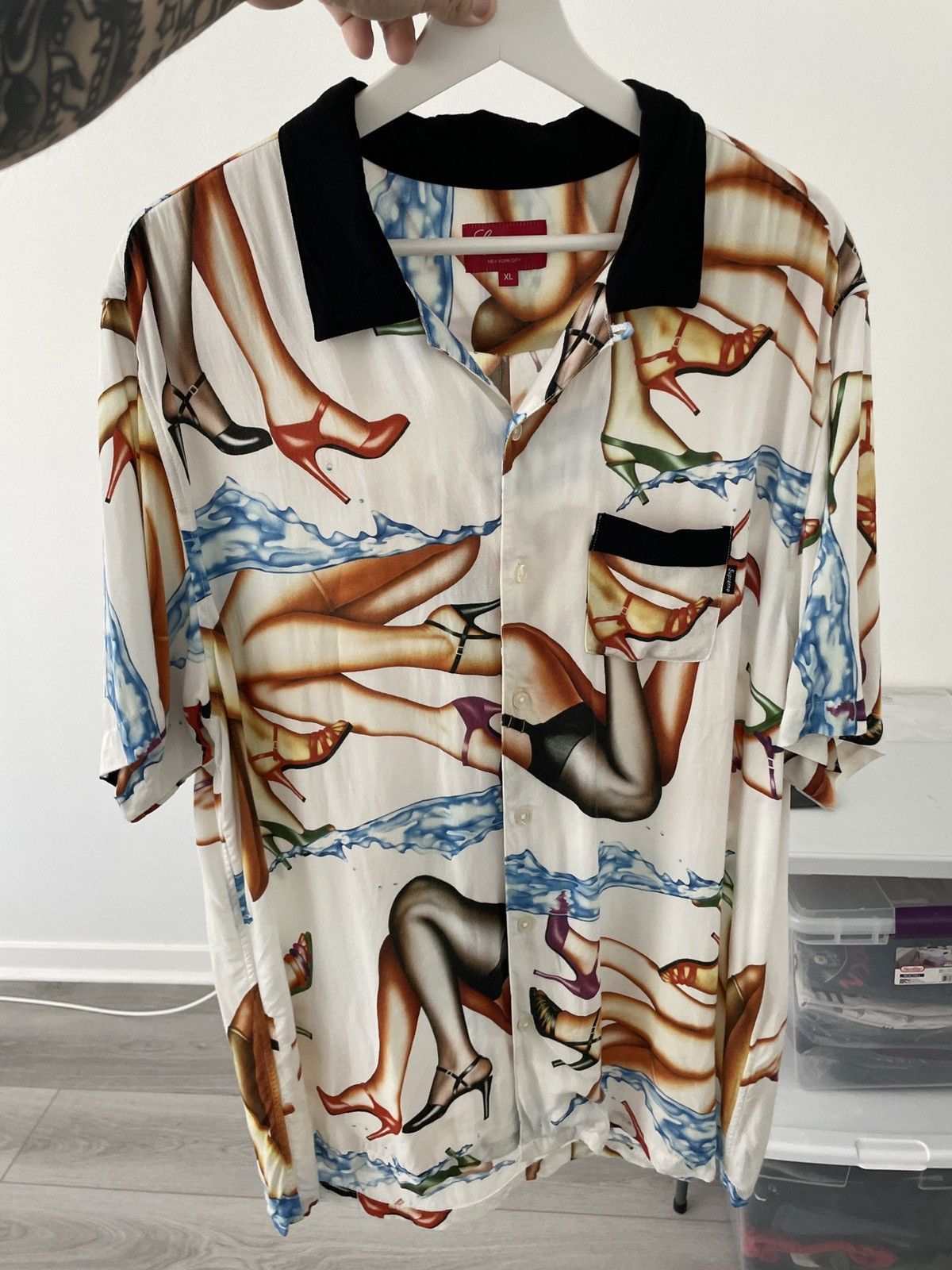 Supreme Supreme Legs Button Rayon Shirt Size US XL / EU 56 / 4 - 1 Thumbnail
