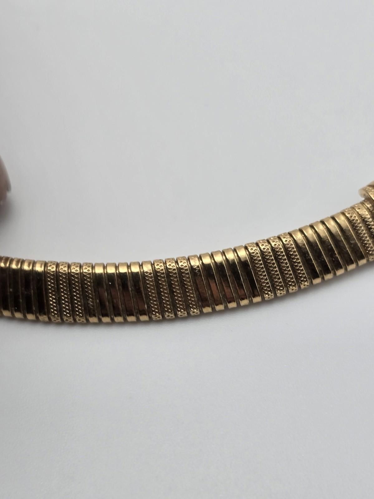 Other Vintage Signed Trifari Gold Tone Reversible Omega Necklace Size ONE SIZE - 5 Thumbnail