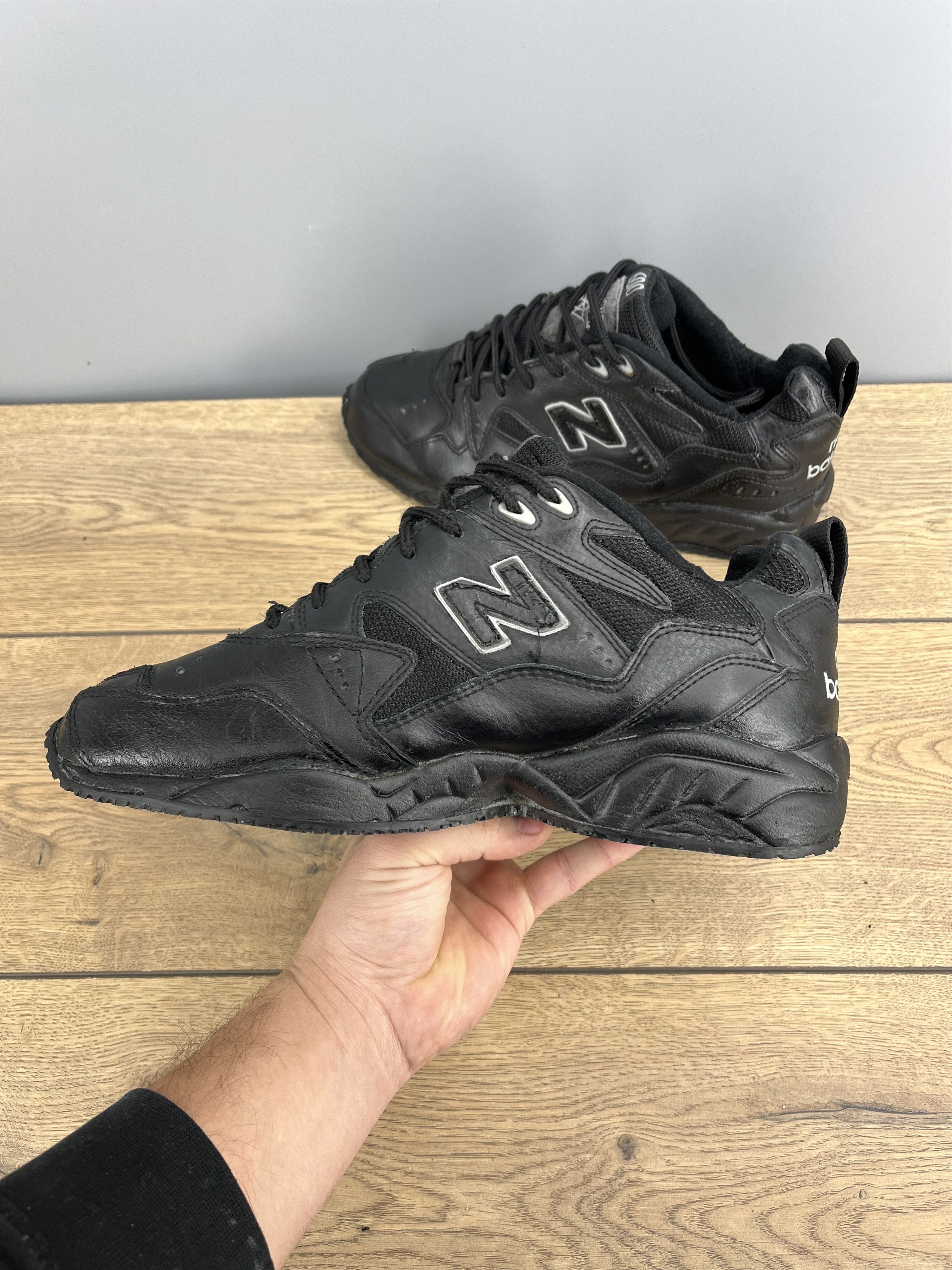 New Balance Vintage New Balance 600 Black Leather Sneakers Men Size US 10.5 / EU 43-44 - 3 Thumbnail