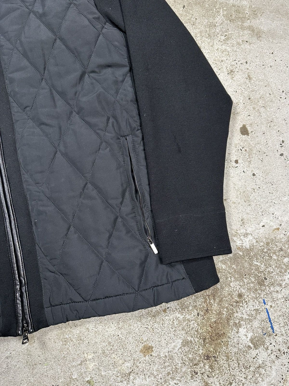 Paul & Shark Paul & Shark Hybrid Wool Jacket Leather Trims Quilted Size US XL / EU 56 / 4 - 4 Thumbnail