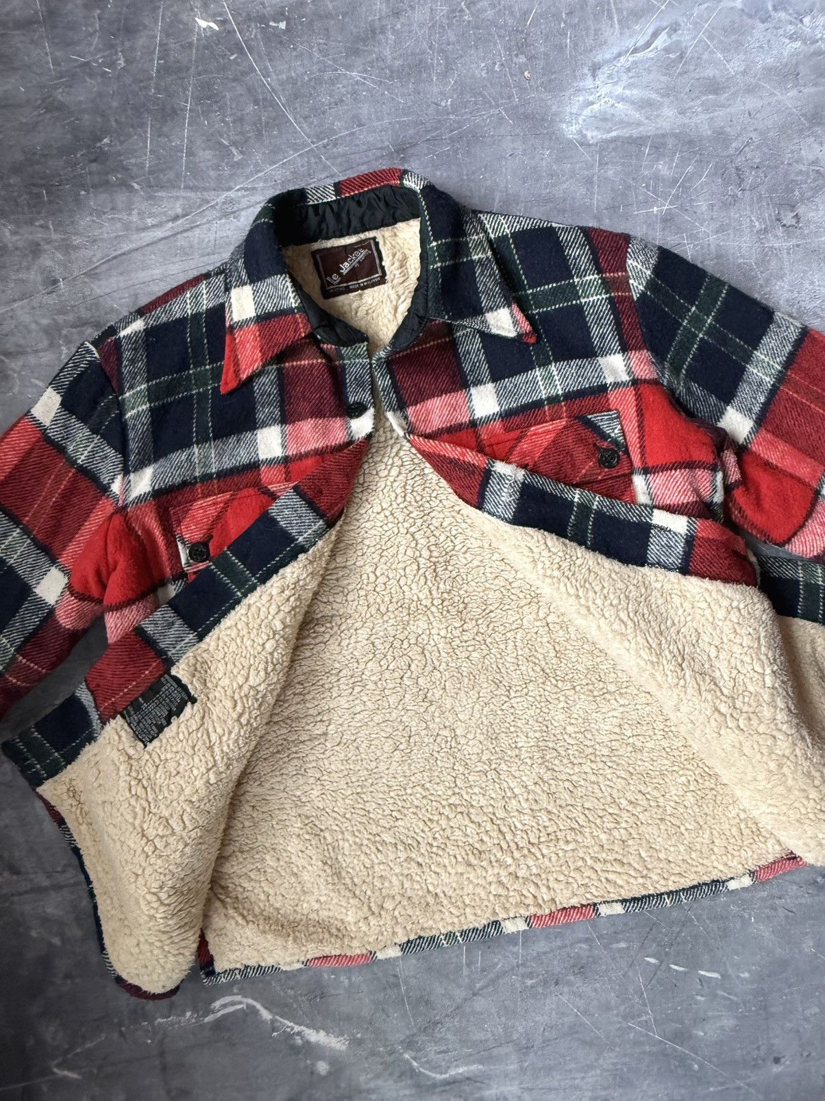 Vintage Vintage Le Jacket by Carrog Wool Flannel Jacket Shirt (M) Size US L / EU 52-54 / 3 - 6 Thumbnail