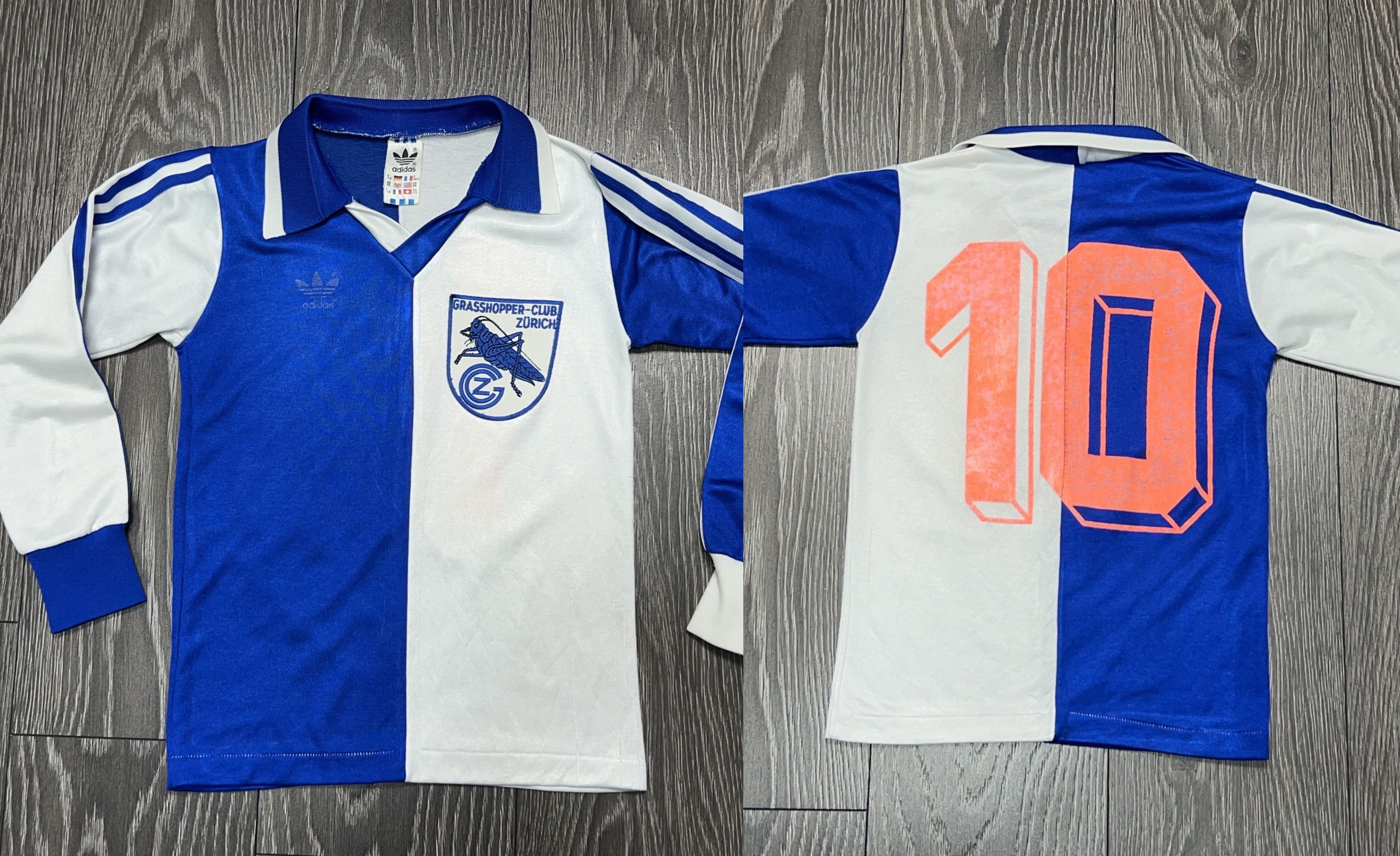 Adidas 1980s Grasshopper Club Zurich Long Sleeve Jersey Football Size US XXS / EU 40 - 1 Thumbnail