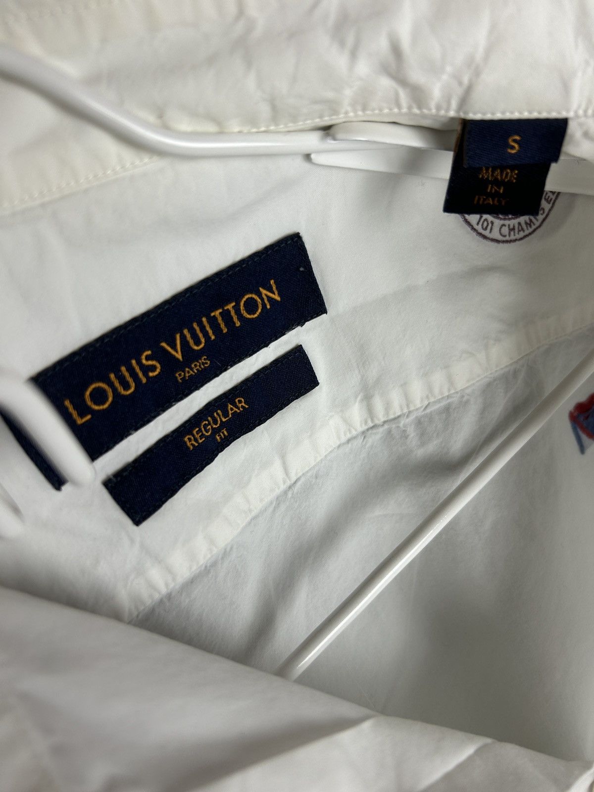 Louis Vuitton Louis Vuitton Embroidered Multi Logo Shirt Button Up Size US S / EU 44-46 / 1 - 3 Thumbnail