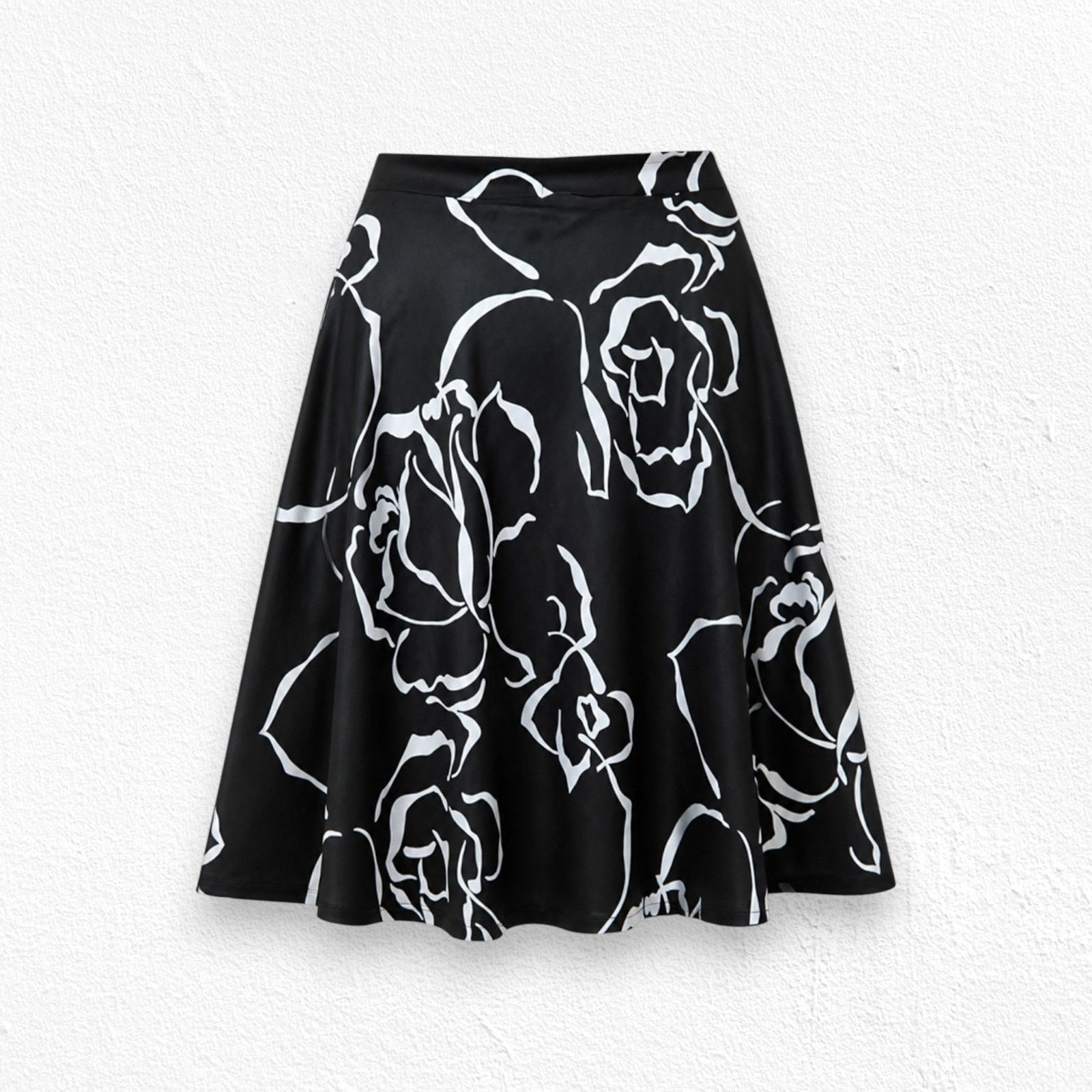 Vintage 80s Floral Midi Skirt USA Made Size 14 Size 36" / US 14 / IT 50 - 1 Thumbnail