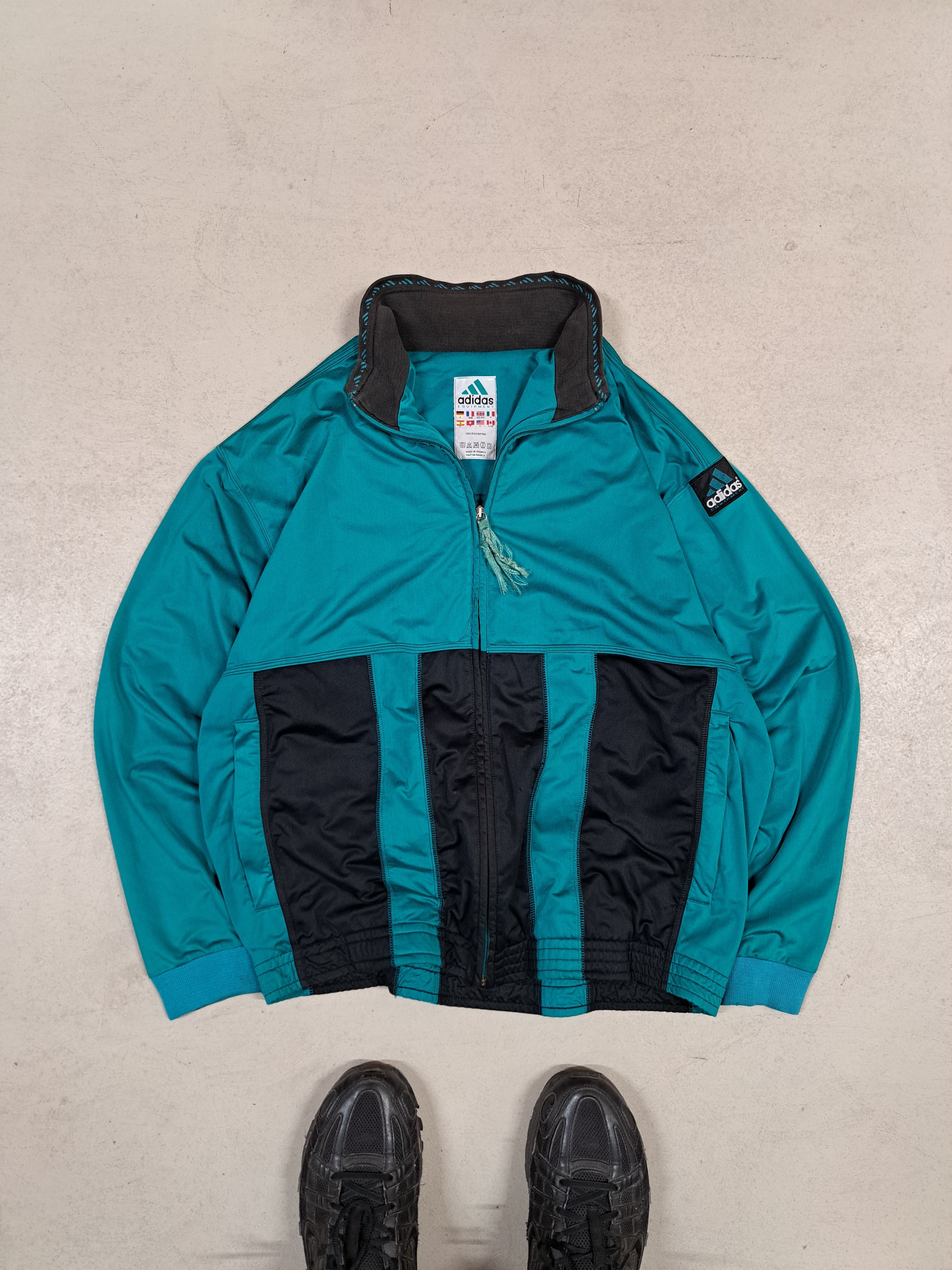 Adidas Vintage 90s Adidas EQT Equipment Track Jacket Blokecore Size US XL / EU 56 / 4 - 1 Thumbnail