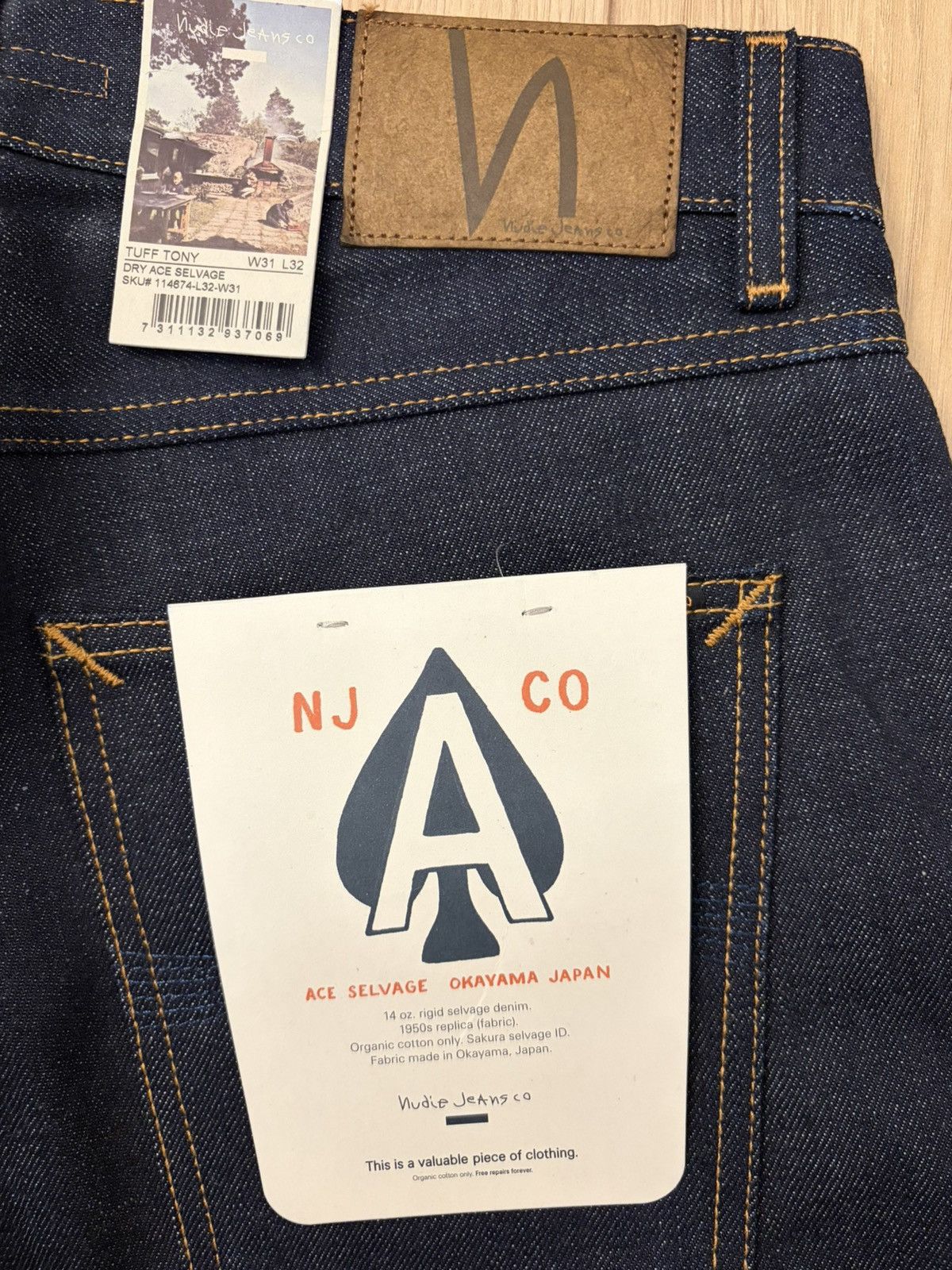 Nudie Jeans Nudie Jeans - Tuff Tony Dry Ace Selvage 31/32 Size US 31 - 6 Thumbnail