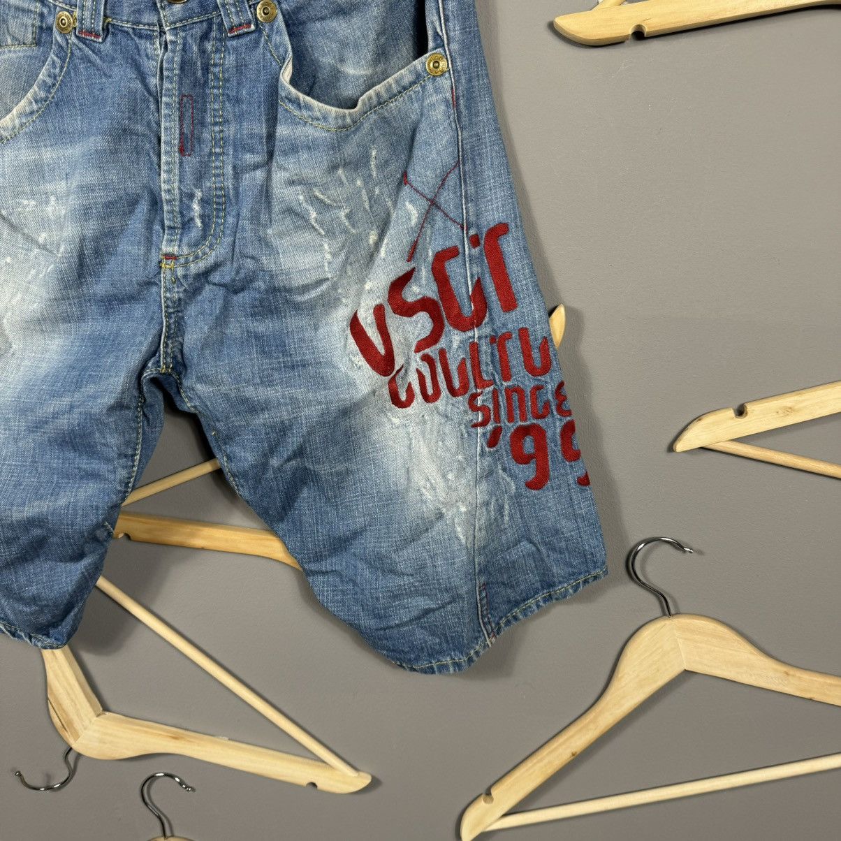 Japanese Brand Vintage VSCT Y2K Jeans Shorts Size US 32 / EU 48 - 4 Thumbnail