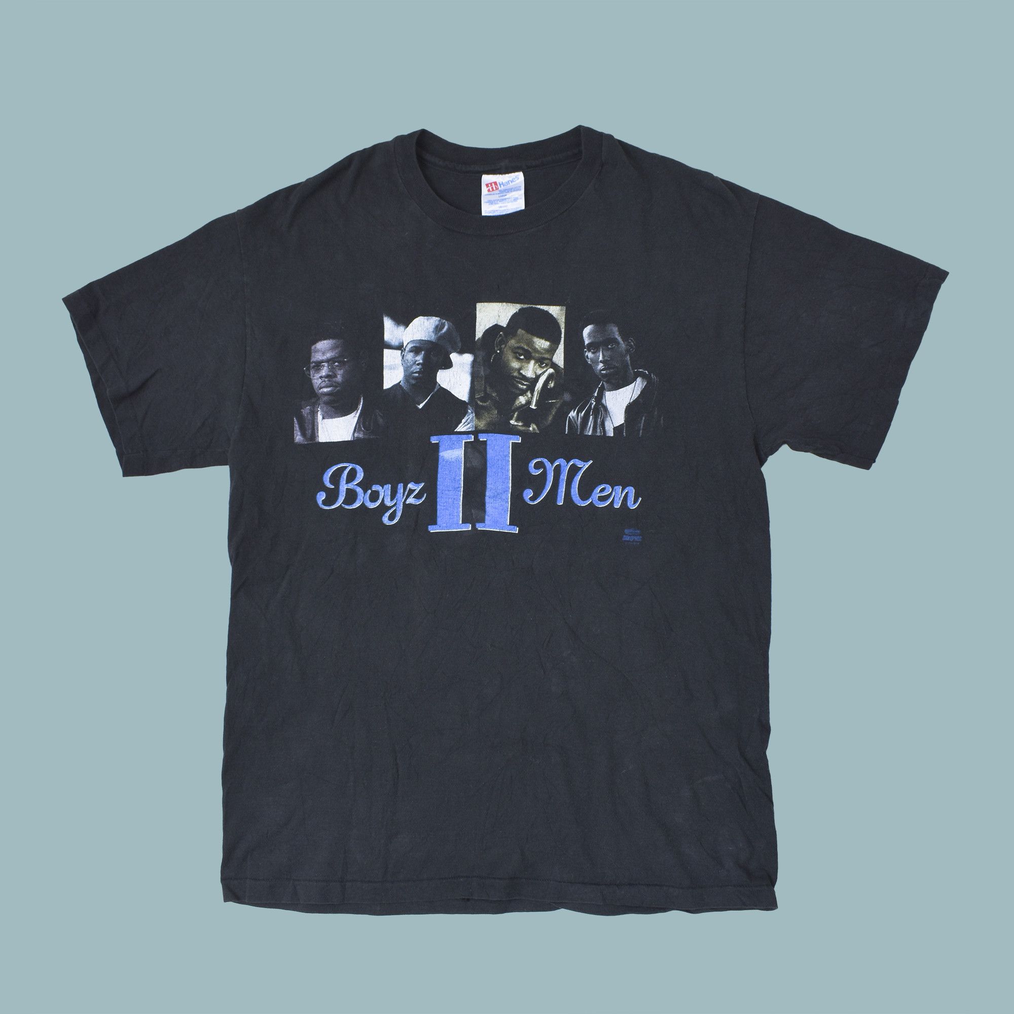 *RARE* VINTAGE BOYZ II MEN T-SHIRT HANES Size L