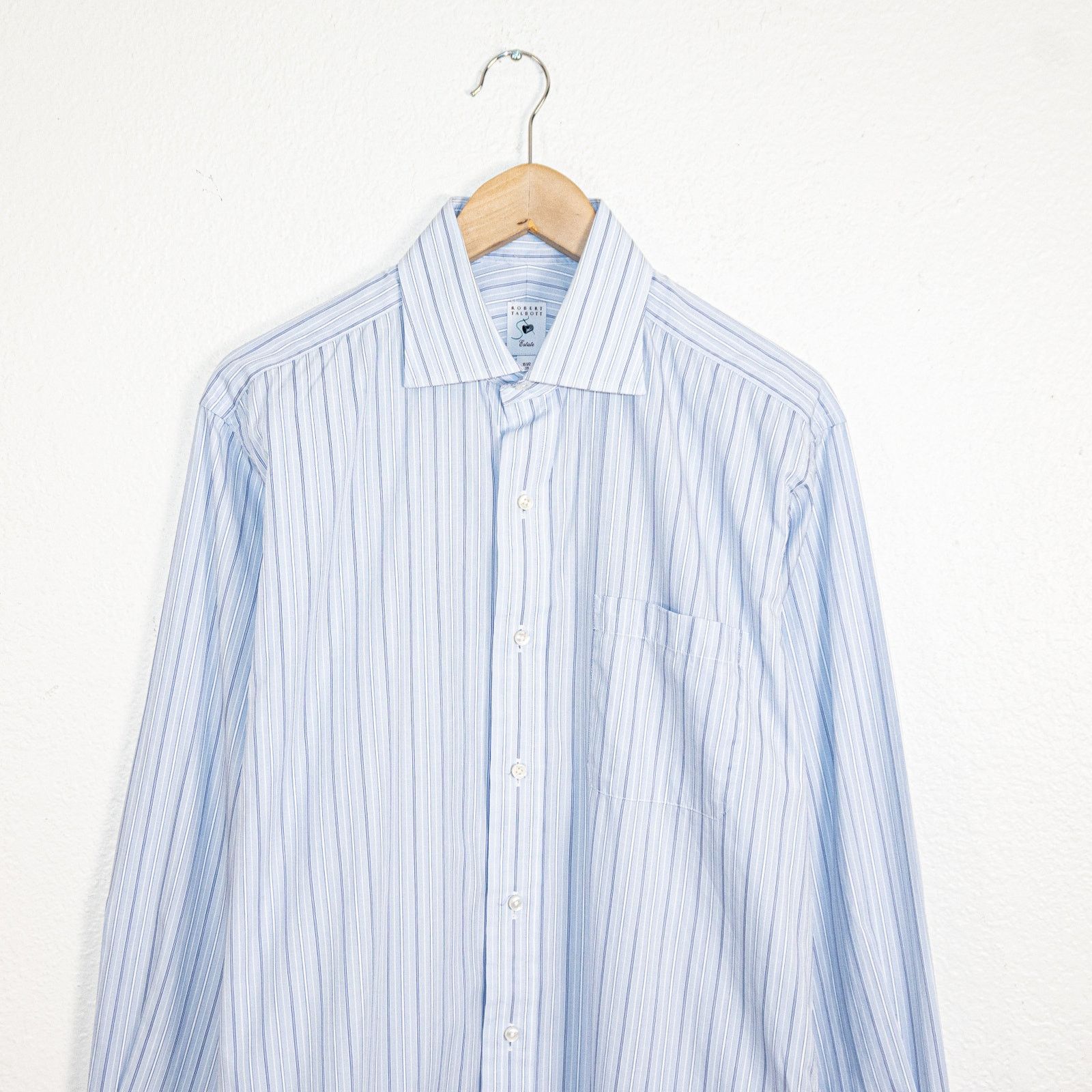 Robert Talbott Robert Talbott Estate collection Dress Shirt Blue stripe Size US M / EU 48-50 / 2 - 2 Thumbnail