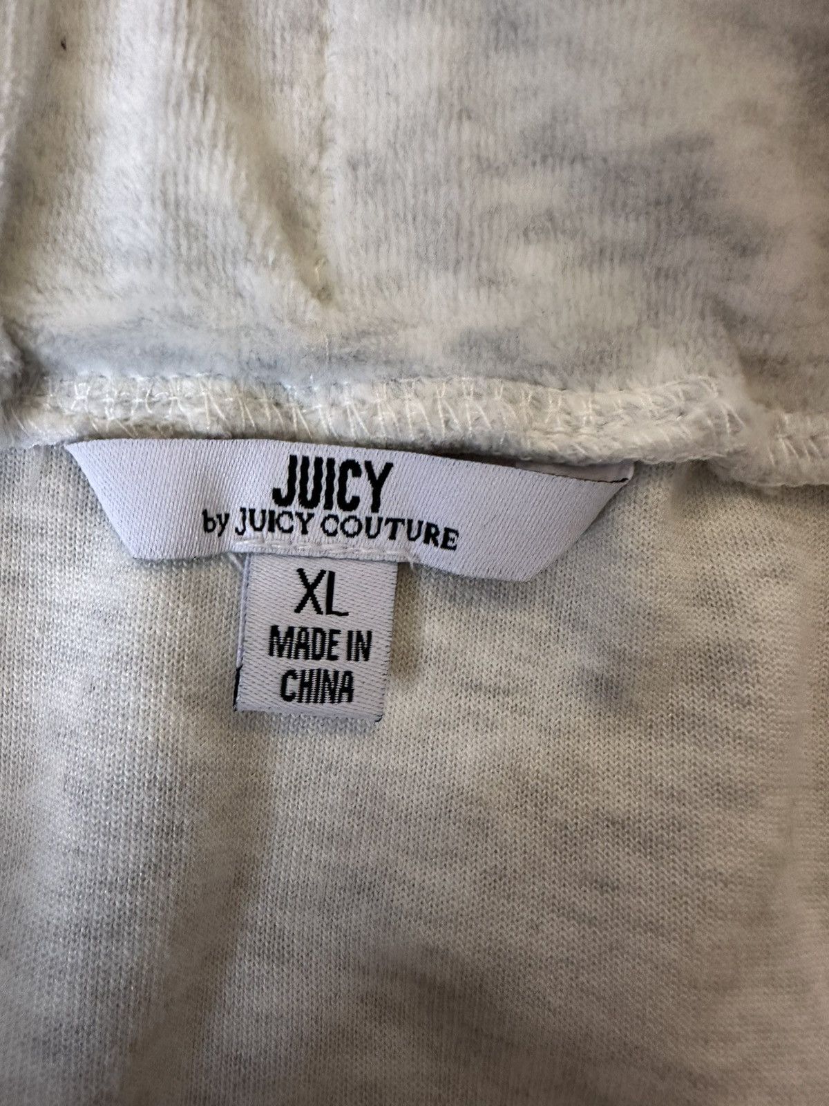 Juicy Couture Juicy Couture Gray-White Velour Mini Skirt Size XL NEW! Size 38" / US 16 / IT 52 - 4 Thumbnail