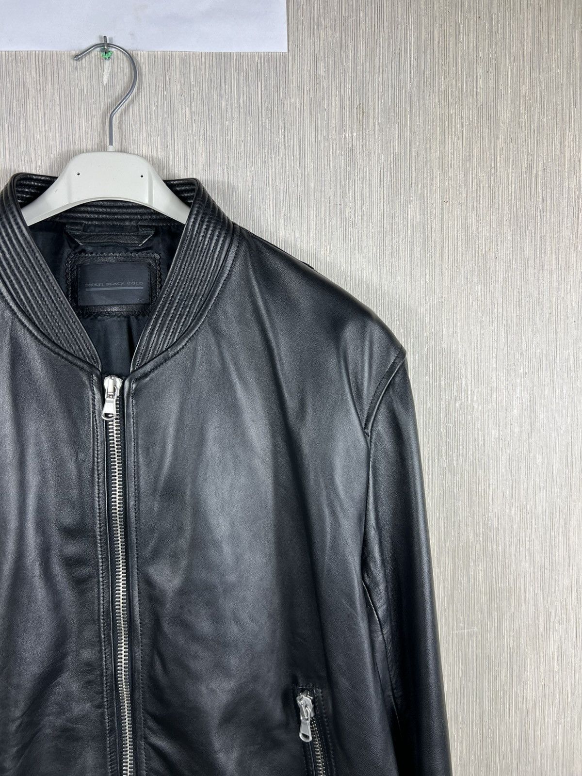 Diesel Black Gold Diesel Black Gold lambskin leather 5 zip jacket luxury Size US L / EU 52-54 / 3 - 3 Thumbnail