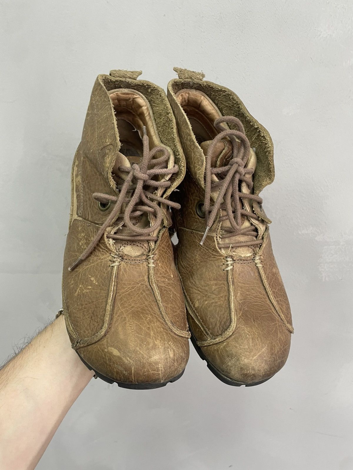 Japanese Brand 90s Vintage Leather Cowboy Leather Boots A.s. 98 shoes Size US 10 / EU 43 - 3 Thumbnail