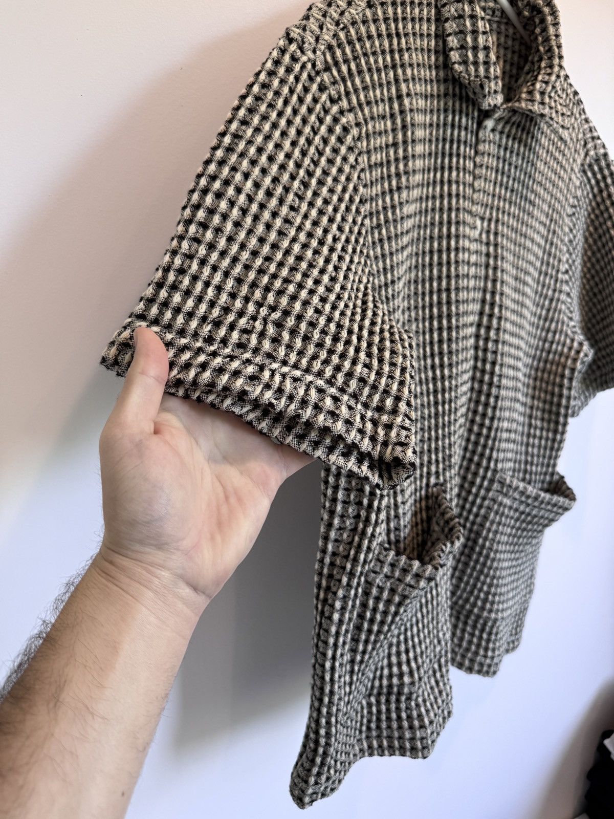 Kith Kith Geometric Diamond SS Boxy Collared Overshirt Black M Size US M / EU 48-50 / 2 - 6 Thumbnail