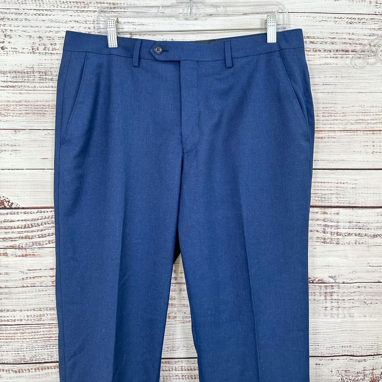 Michael Kors Michael Kors Bright Navy Tailorable Dress Pants NWT, Size 36 Size 34R - 2 Thumbnail