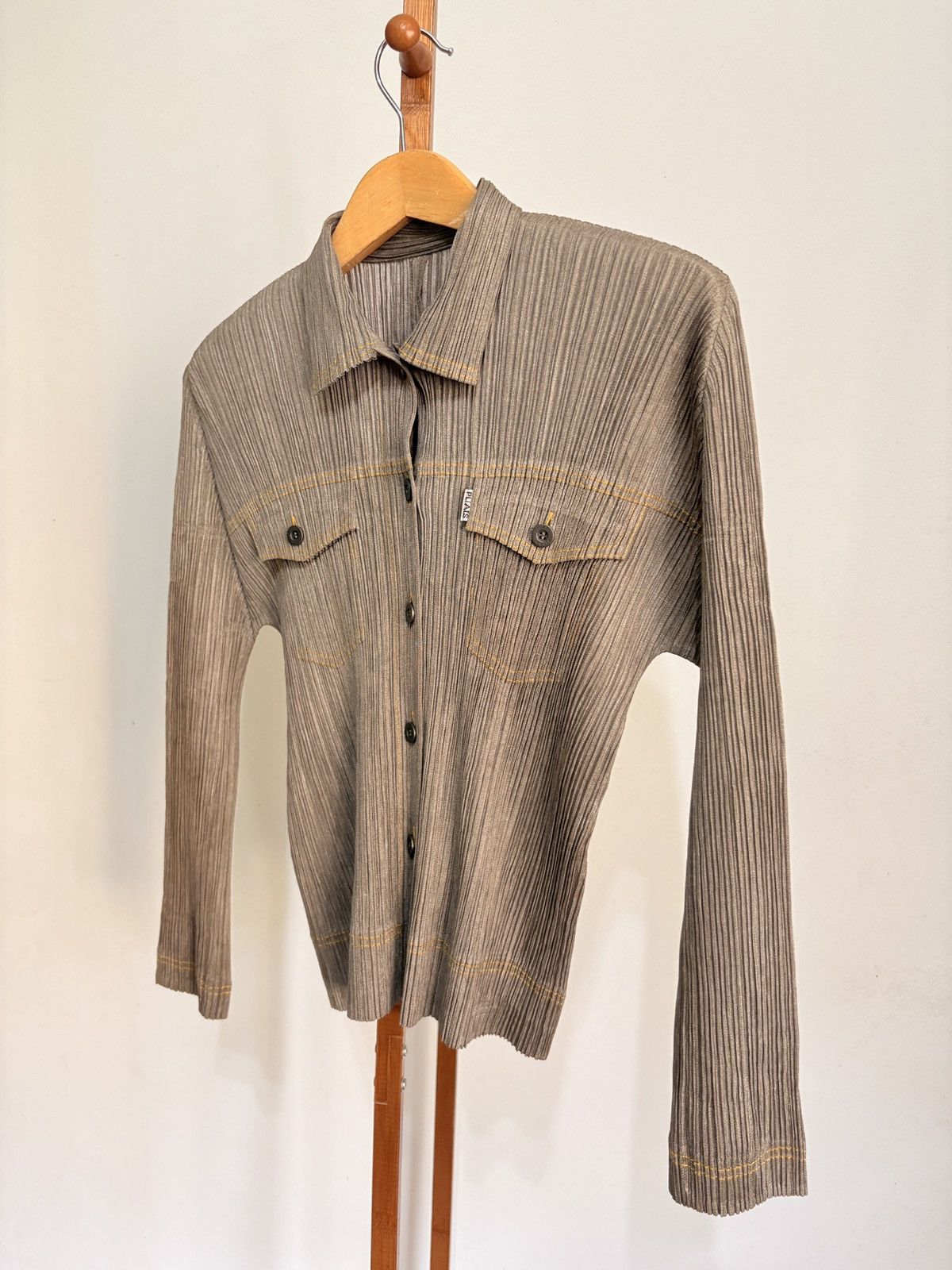 Pleats Please Issey Miyake Pleats Please by Issey Miyake Button Up Size M / US 6-8 / IT 42-44 - 6 Thumbnail