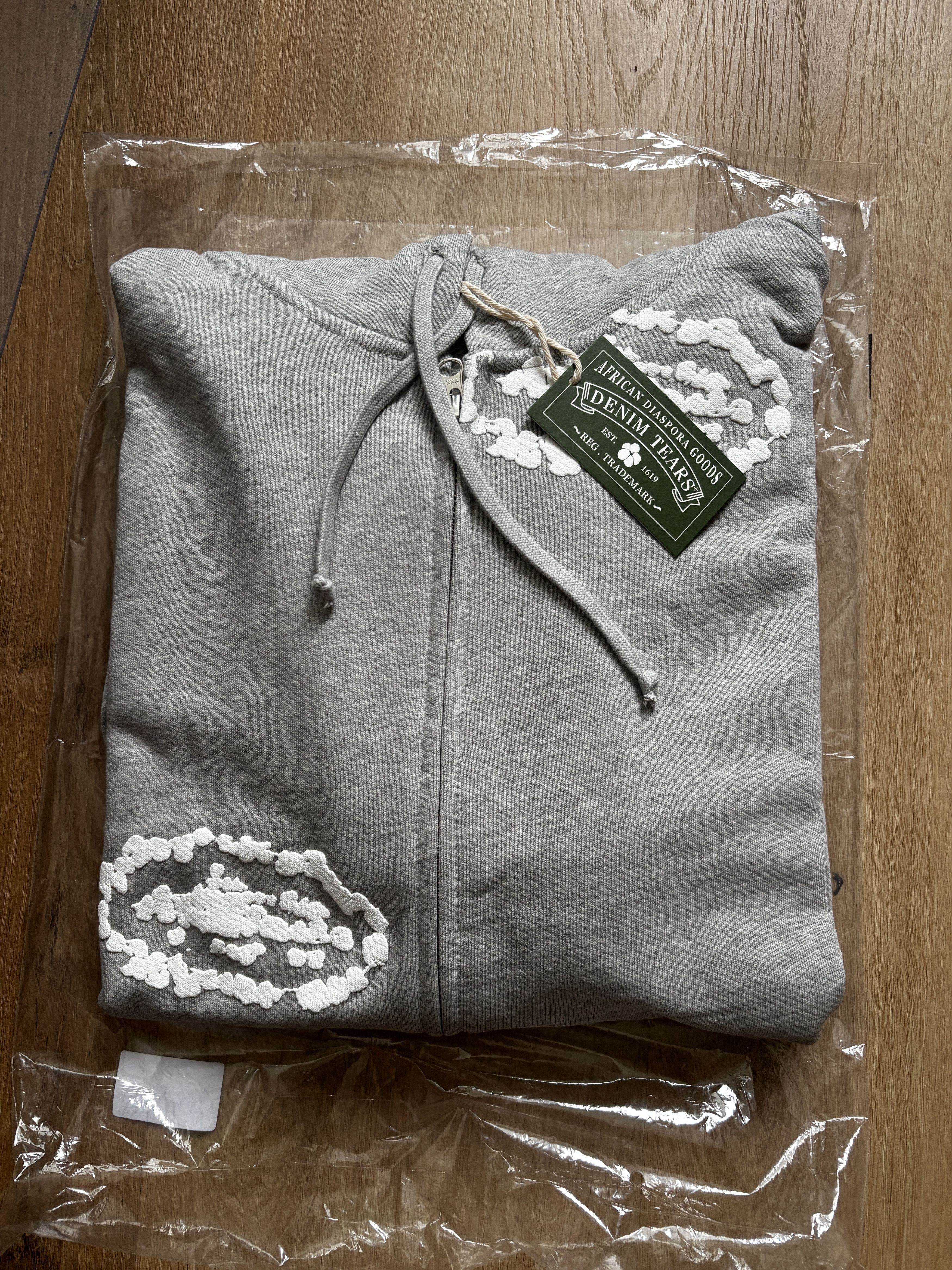 DENIM TEARS Corteiz x Denim Tears Zip Hoodie Gray Size US L / EU 52-54 / 3 - 3 Thumbnail