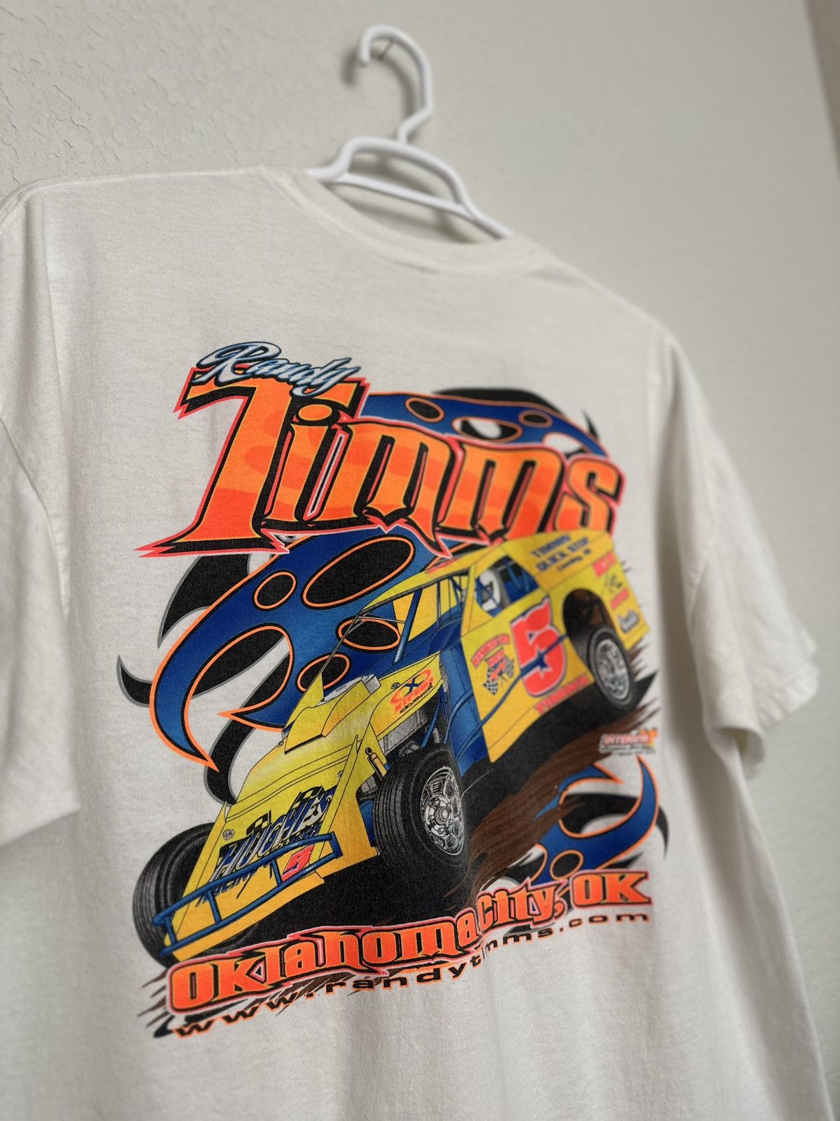 Chase Authentics × NASCAR Vintage 2005 Randy Timms Dirt Track Racing Graphic Tee Size US XL / EU 56 / 4 - 3 Thumbnail
