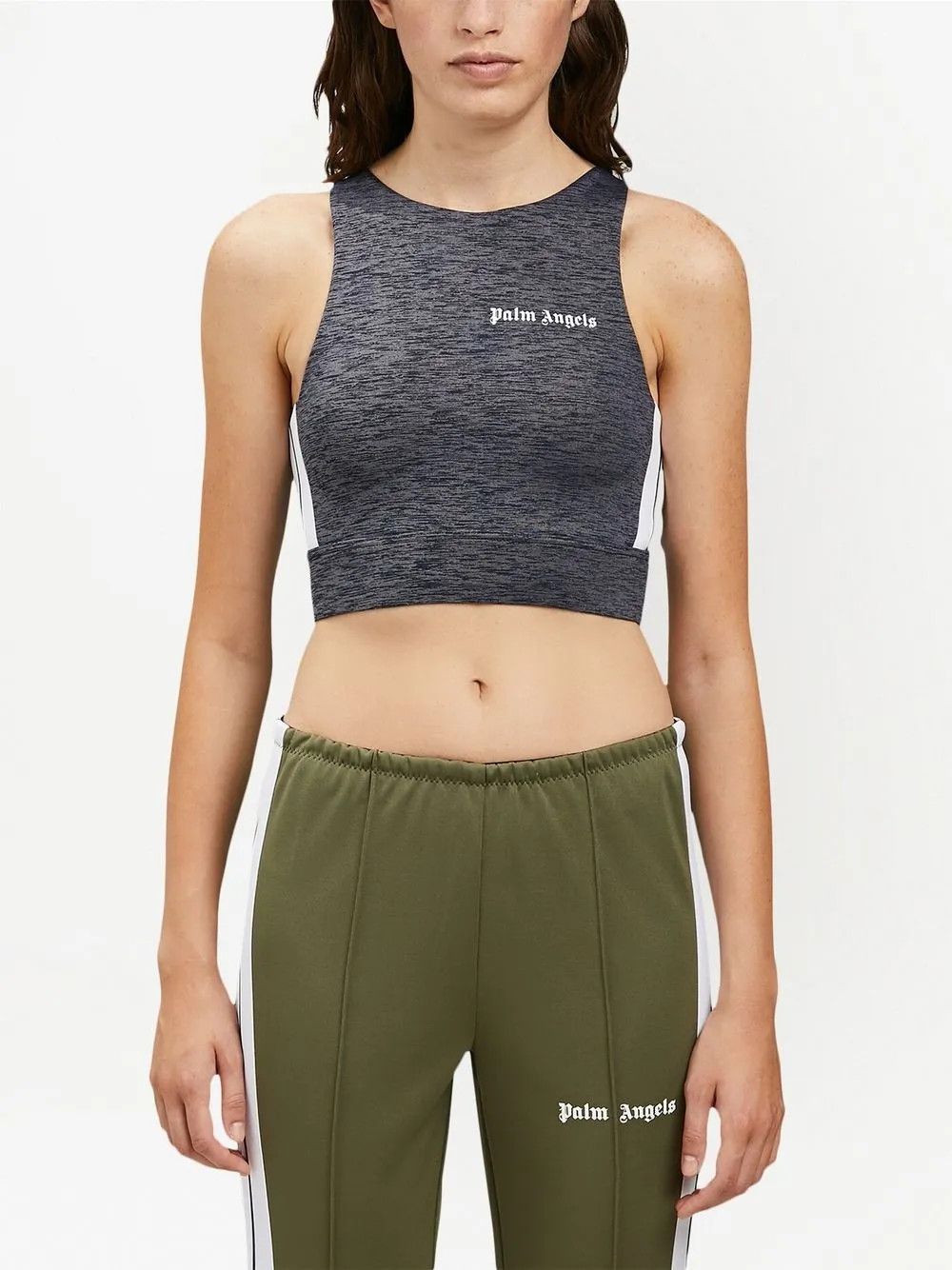 Palm Angels o1y1225 Crop Top in Gray Size L / US 10 / IT 46 - 3 Thumbnail