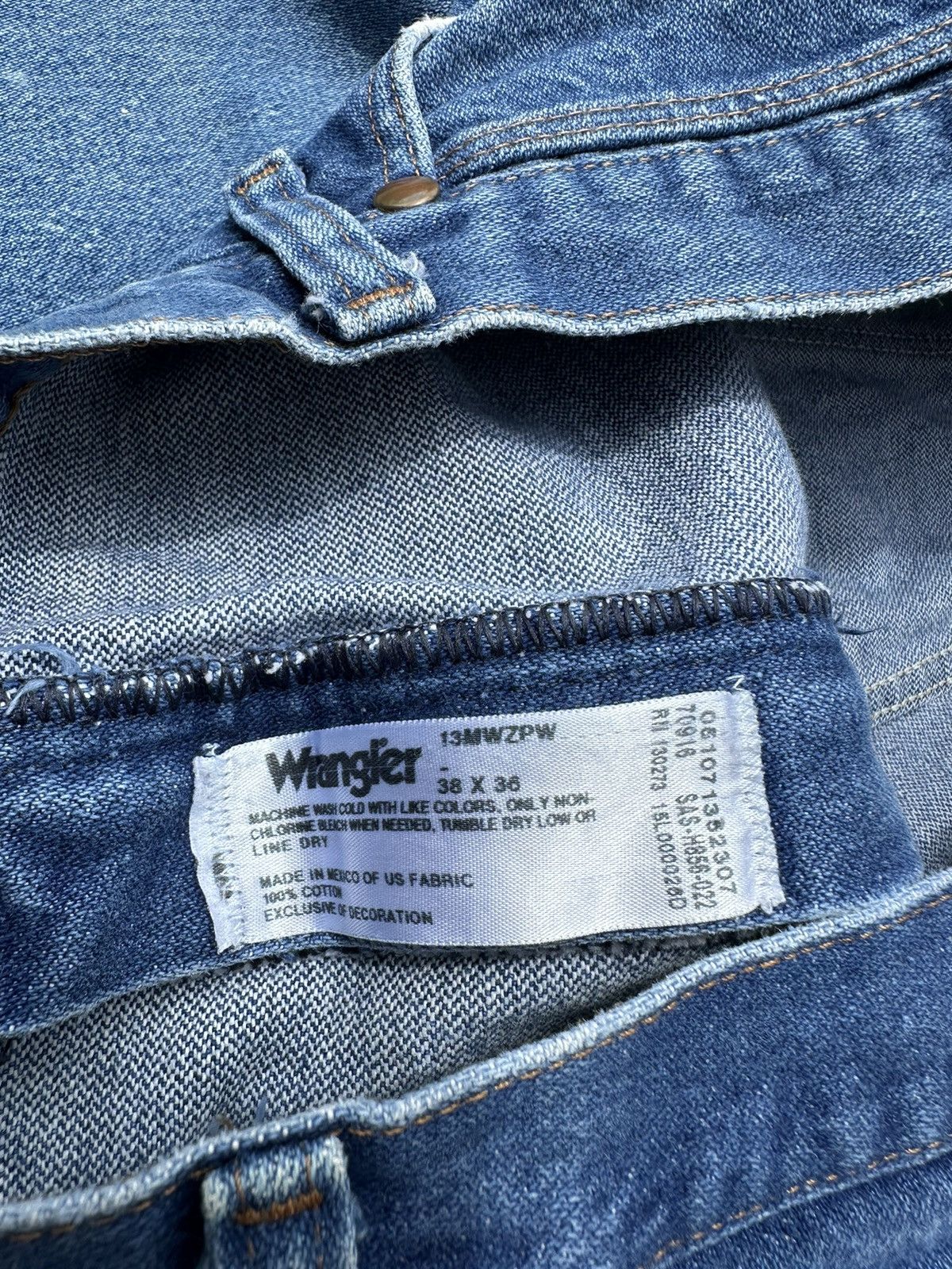 Jean × Vintage × Wrangler Vintage paint splatter jeans Size US 37 - 4 Thumbnail