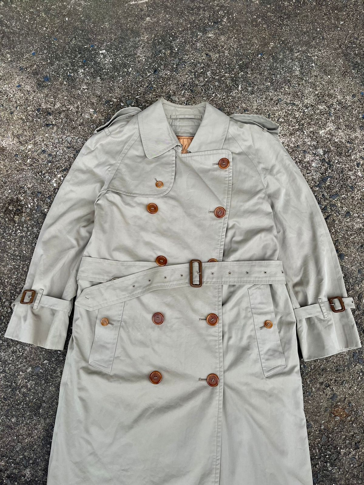 Burberry × Vintage Vintage Luxury Burberry Nova Check Women's Trenh Coat Size L / US 10 / IT 46 - 3 Thumbnail