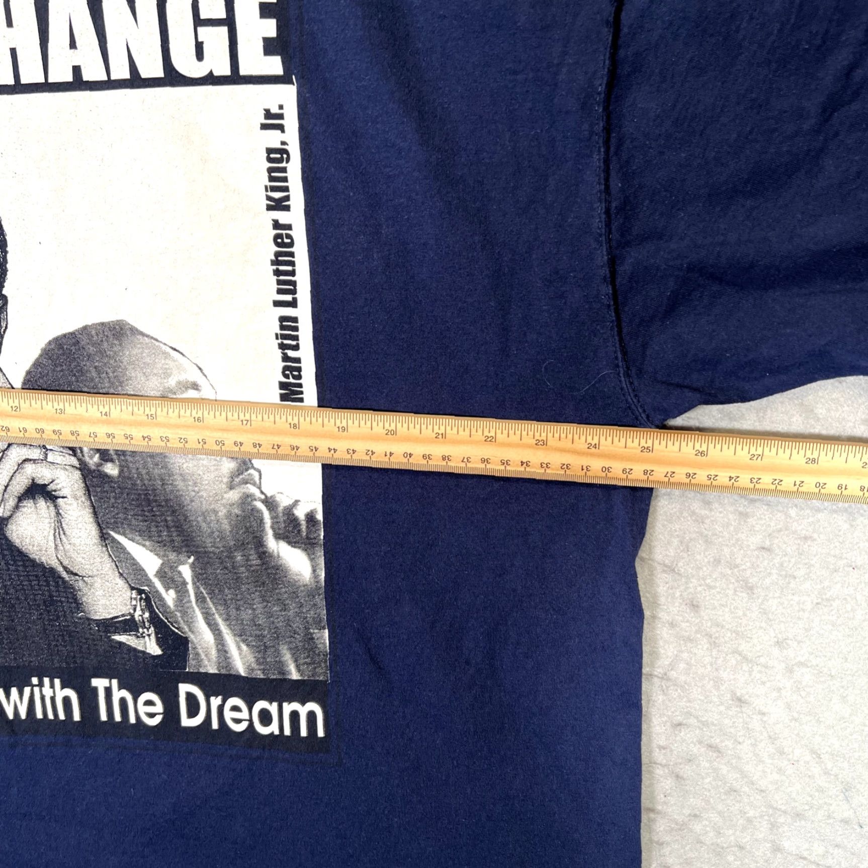 Fruit Of The Loom Barack Obama The Change Began With The Dream Shirt Adult 2XL Blue Mens Size US XXL / EU 58 / 5 - 3 Thumbnail