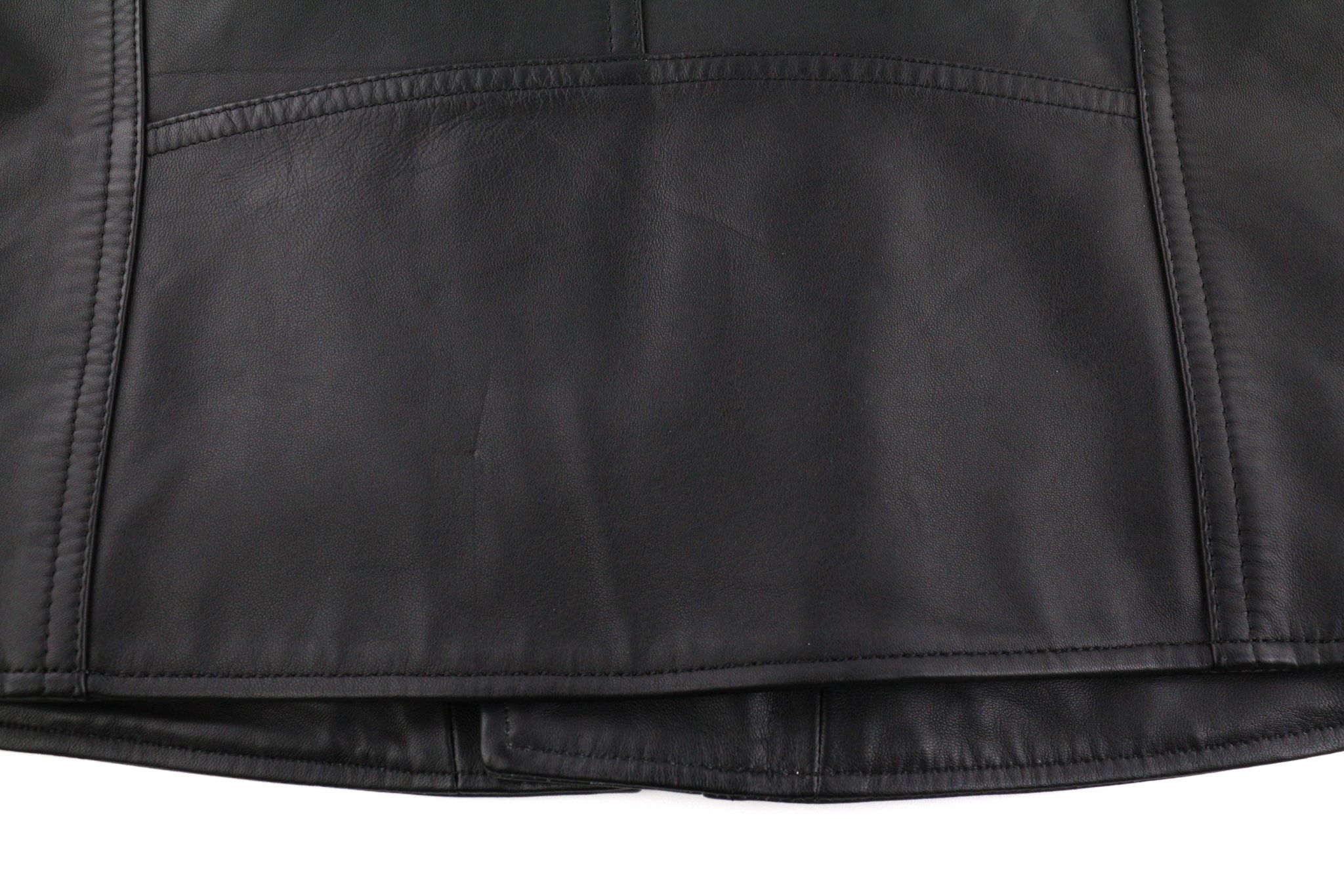 Diesel R-PUSMIR M Black Sheep Leather Zip Lined Jacket 81721 Size US M / EU 48-50 / 2 - 12 Thumbnail