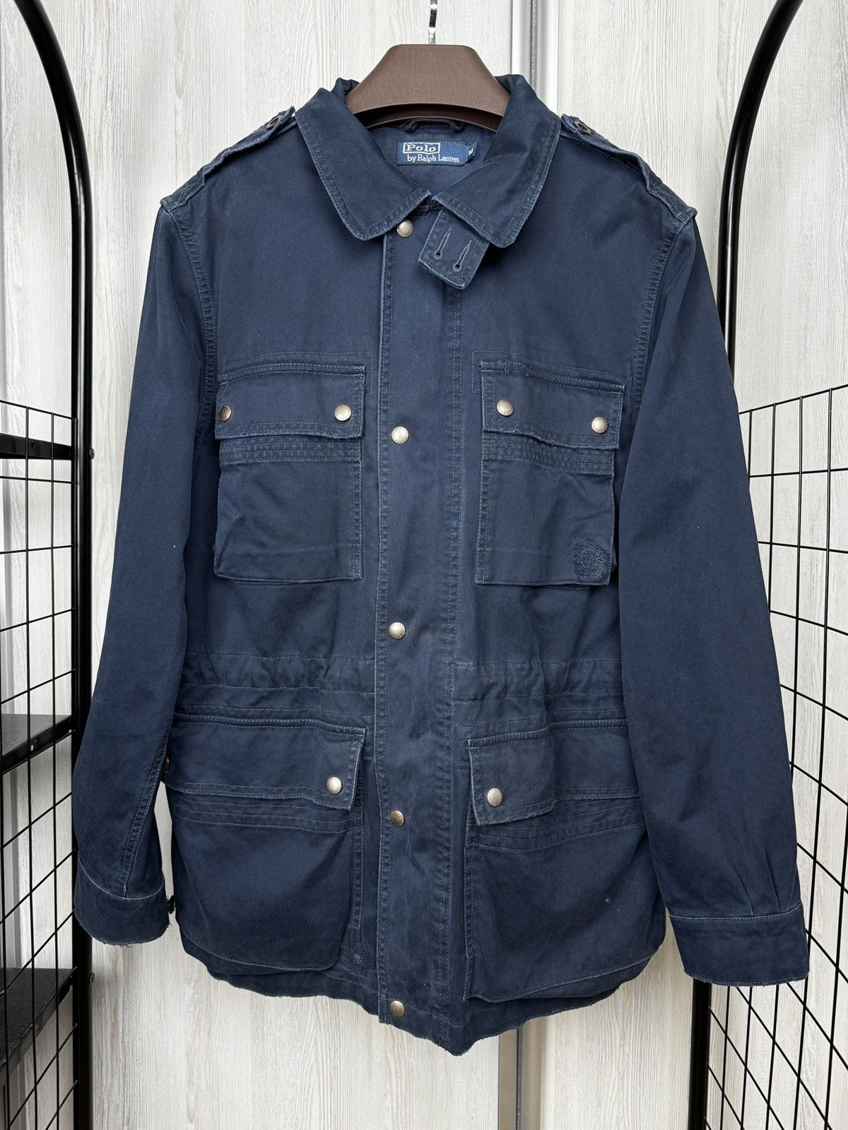 Polo Ralph Lauren Polo Ralph Lauren Military M-65 Navy Blue Utility Jacket Size US M / EU 48-50 / 2 - 2 Thumbnail