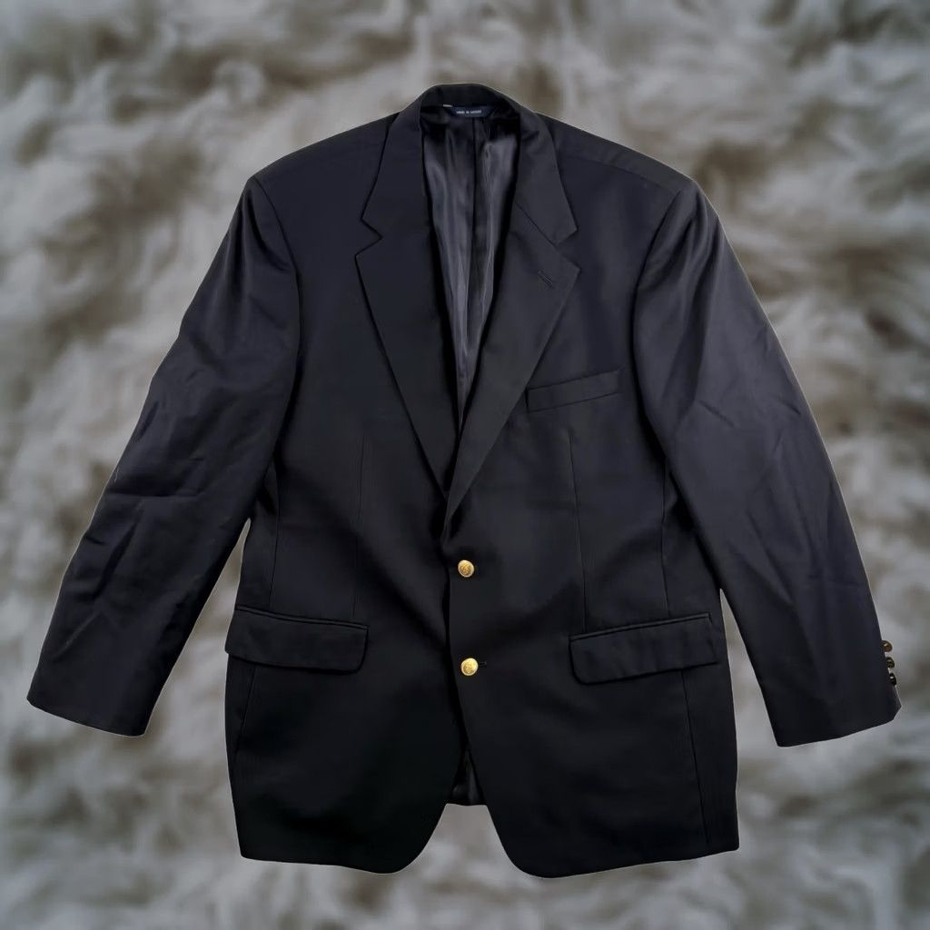 Brooks Brothers Brooks Brothers Men’s Blazer Jacket Black 43R Wool Two-Button Single-Breasted Notch Lapel Regular Fit Vintage: No - 2 Piece Set* Size 46R - 1 Thumbnail