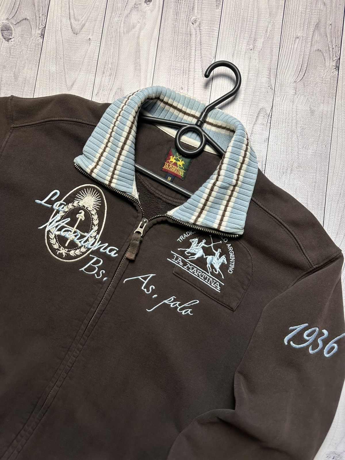 La Martina Vintage L A Martina Argentina sweater zip size M logo rare Size US M / EU 48-50 / 2 - 4 Thumbnail