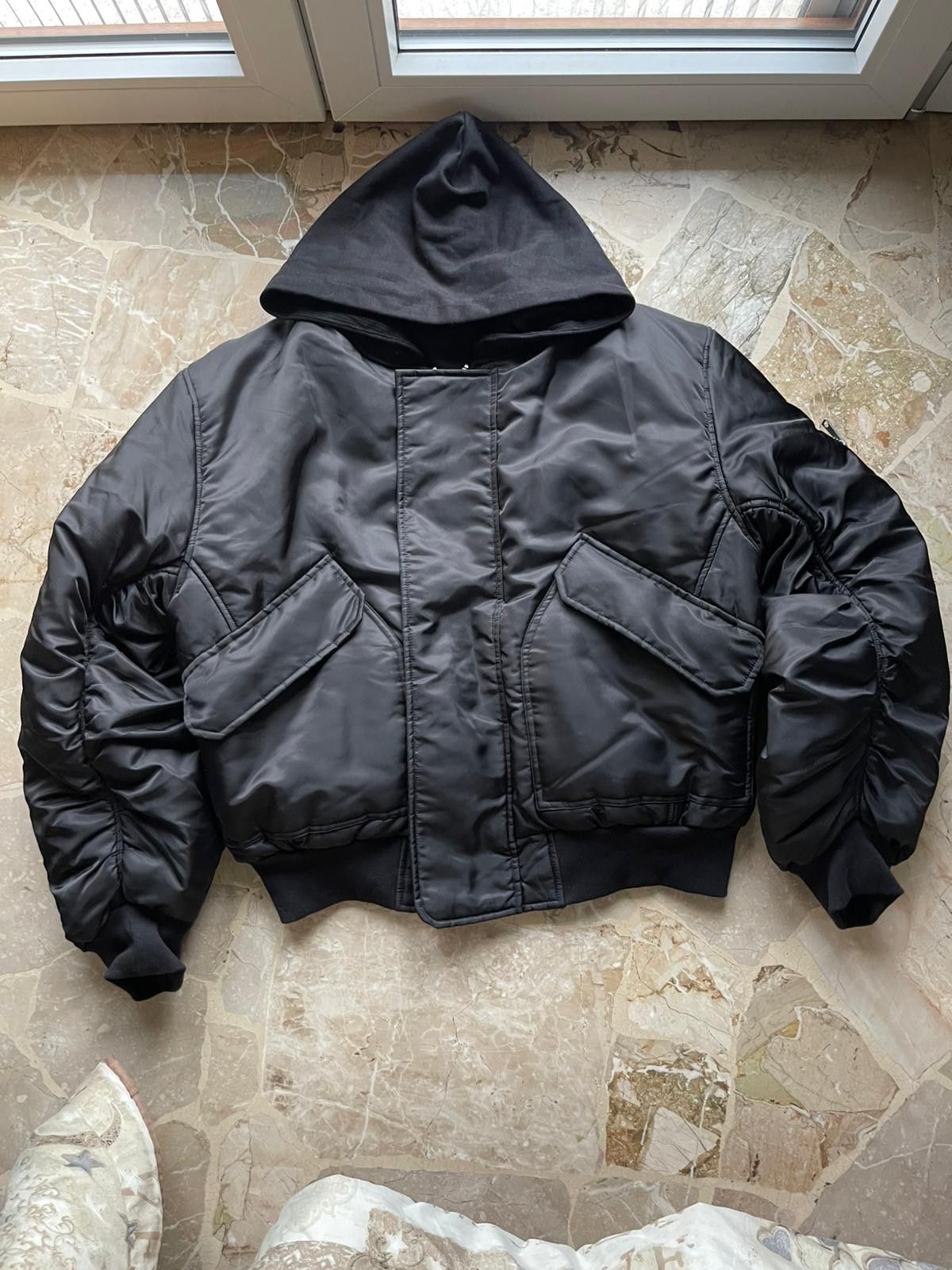 No Faith Studios NO FAITH studios black waffle basic bomber Size US M / EU 48-50 / 2 - 1 Thumbnail