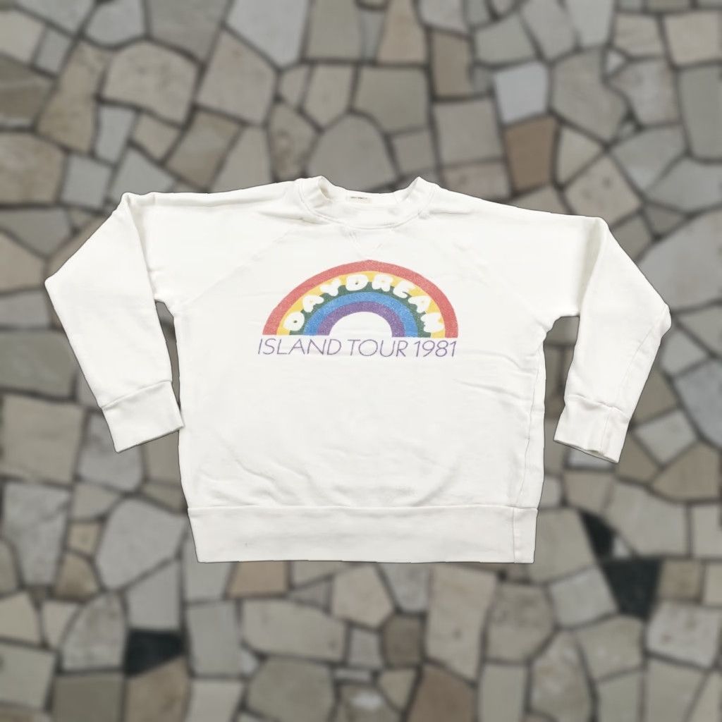 MOTHER Mother Sweatshirt Womens Small White Daydream Island Tour 1981 Rainbow Pullover Size S / US 4 / IT 40 - 1 Thumbnail