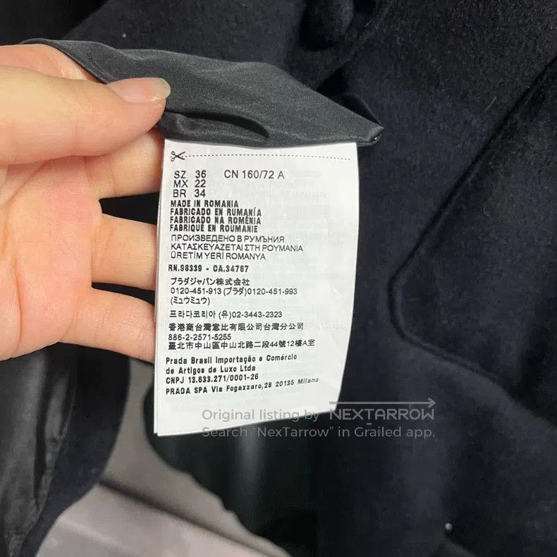 Miu Miu Miu Miu Black Logo Print Cotton Jacket. Size US S / EU 44-46 / 1 - 4 Thumbnail