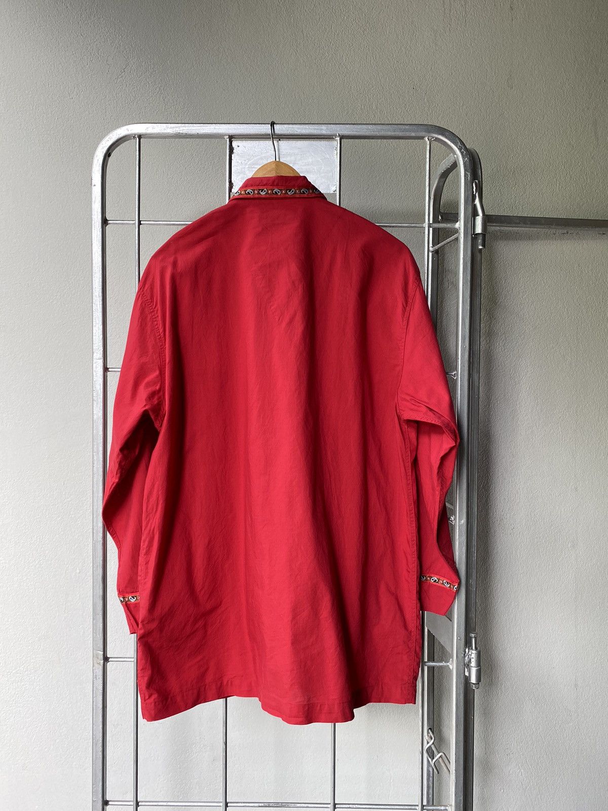 Kenzo KENZO Red Long-Sleeve Shirt Size M / US 6-8 / IT 42-44 - 2 Thumbnail