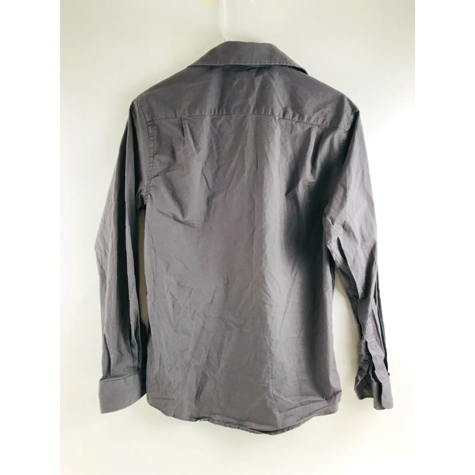 Vintage DIIG Shirt Men's Small Gray Button-Up Long Sleeve Solid Collared Pocket Size US S / EU 44-46 / 1 - 2 Thumbnail