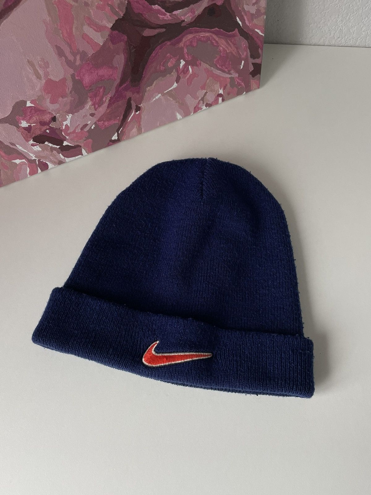 Nike × Vintage Vintage Nike 90’s Hat Y2K Red Swoosh Logo RARE Size ONE SIZE - 2 Thumbnail