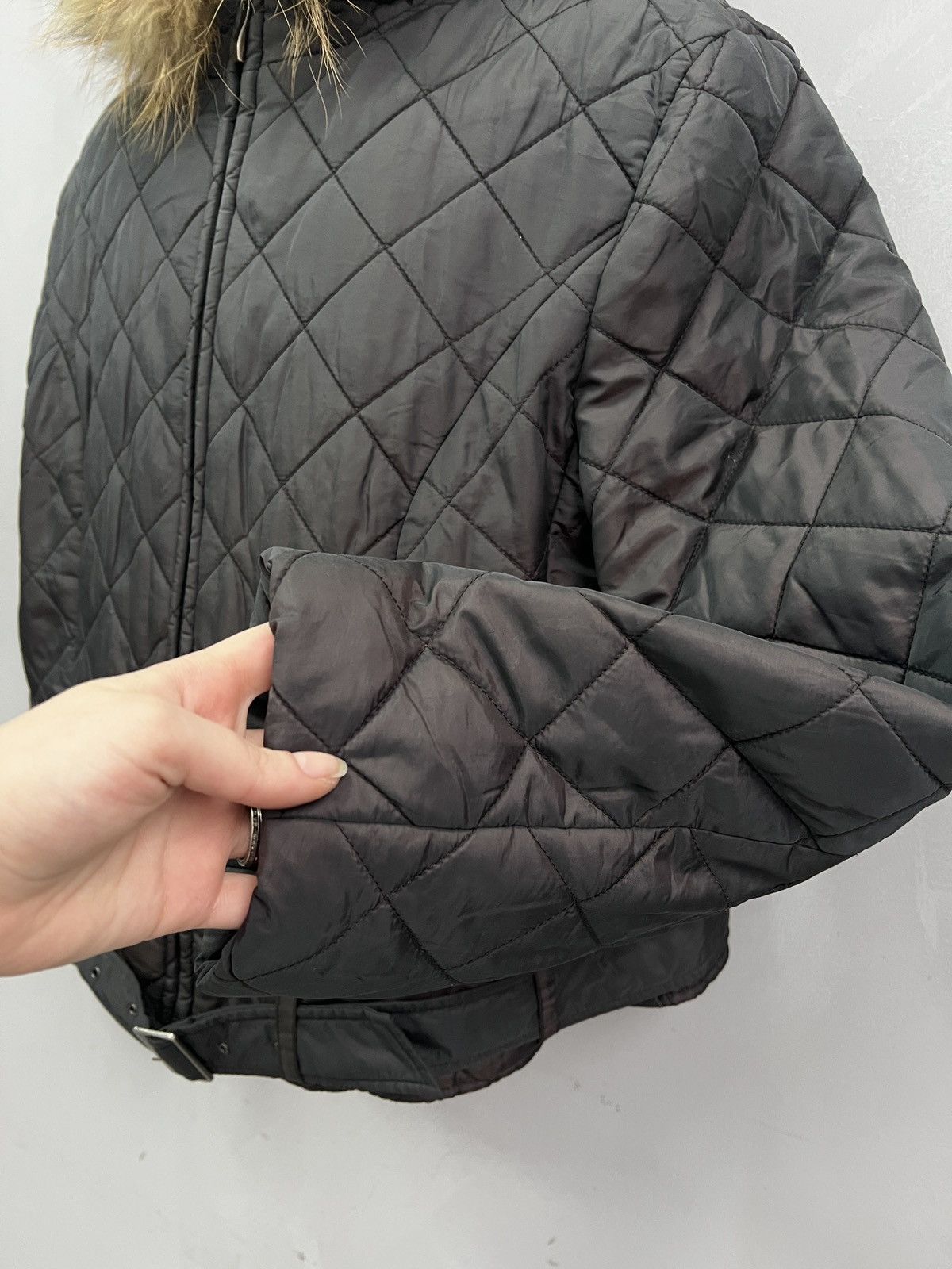 If Six Was Nine Cropped bomber jacket fur hood if six was nine gothic hype Size US M / EU 48-50 / 2 - 6 Thumbnail