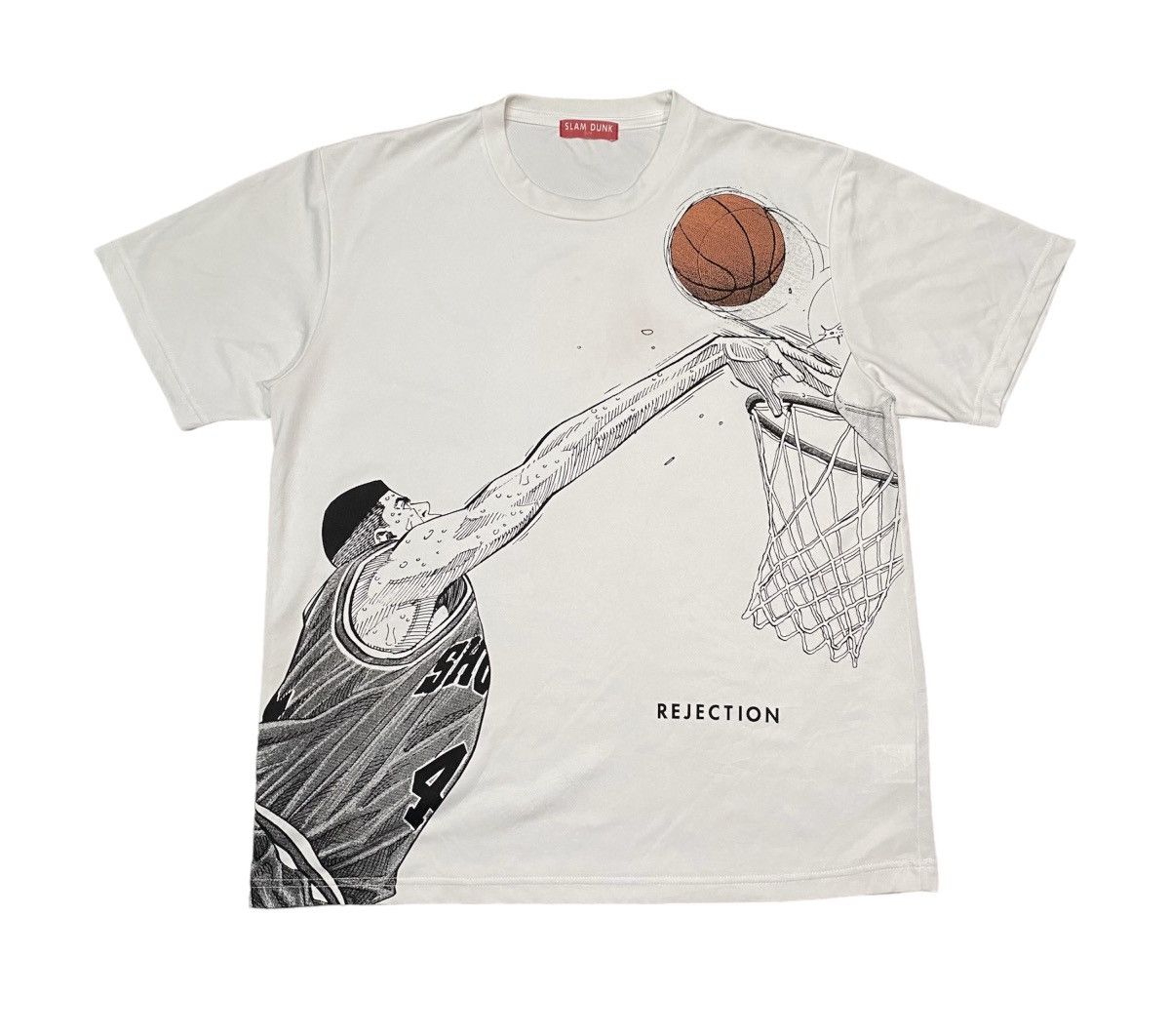 image of Anima x Movie Slam Dunk Manga Anime T Shirt in White, Men's (Size Large)