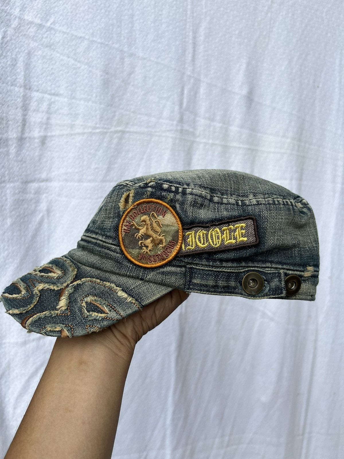 If Six Was Nine × Japanese Brand × Le Grande Bleu (L.G.B.) Distressed vintage nicole denim hats Size ONE SIZE - 2 Thumbnail