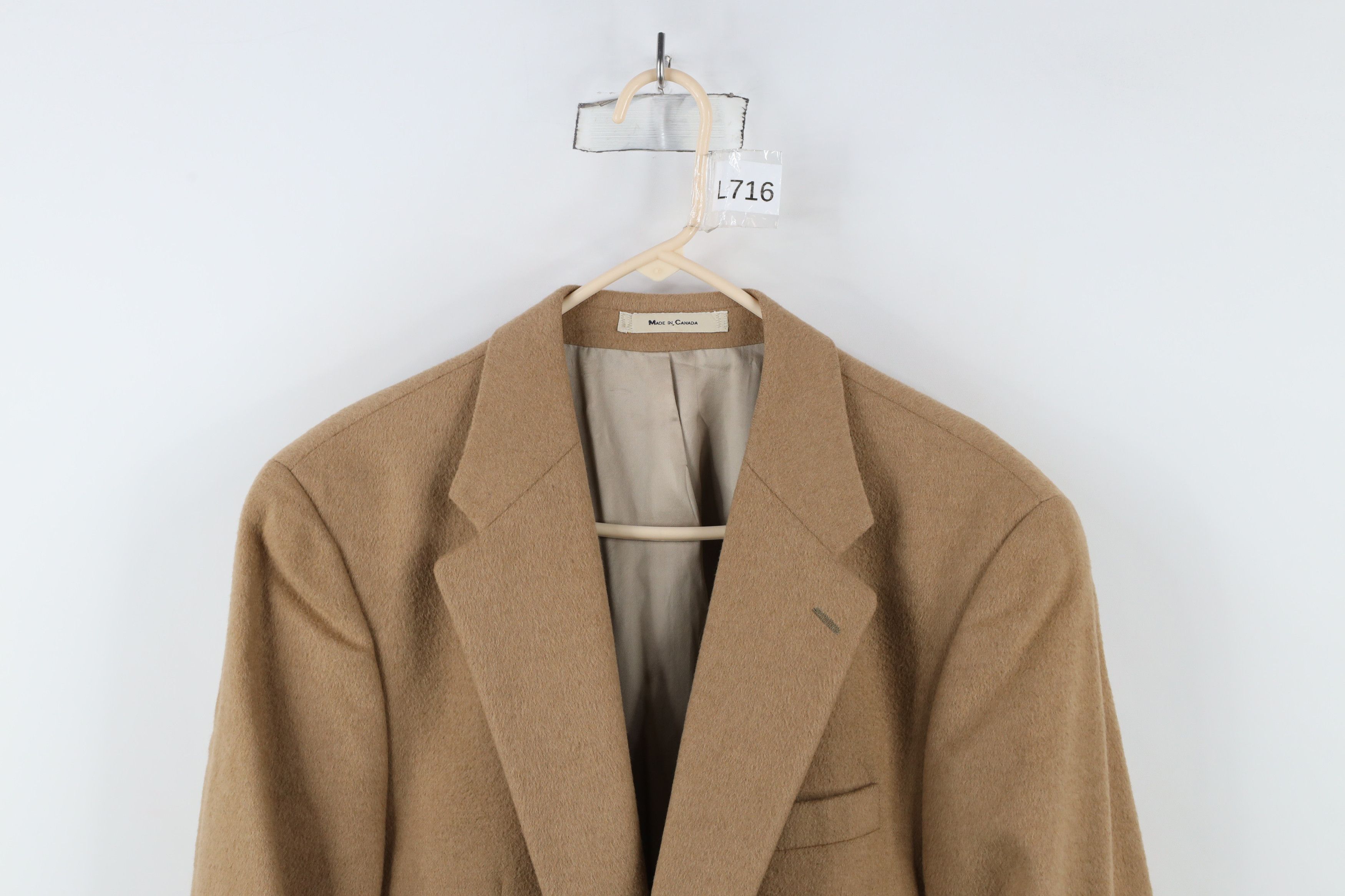 Ralph Lauren × Vintage Vintage 90s Chaps Ralph Lauren Camel Hair Blazer Suit Jacket Size US L / EU 52-54 / 3 - 2 Thumbnail