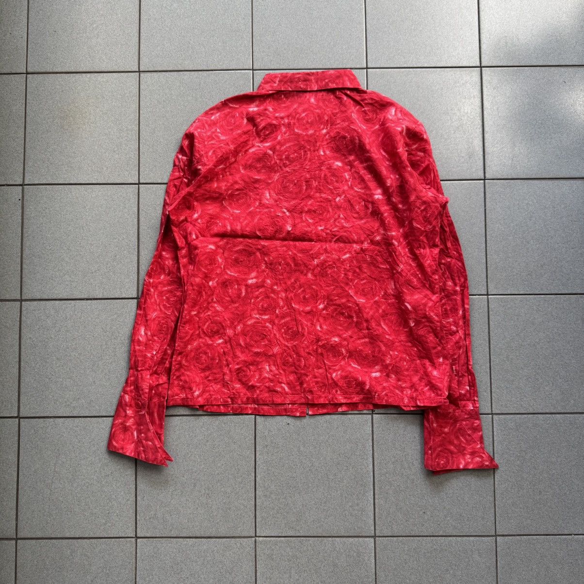 agnes b. 1990s Agnes B. Red Flower Rose Pattern Size S / US 4 / IT 40 - 6 Thumbnail