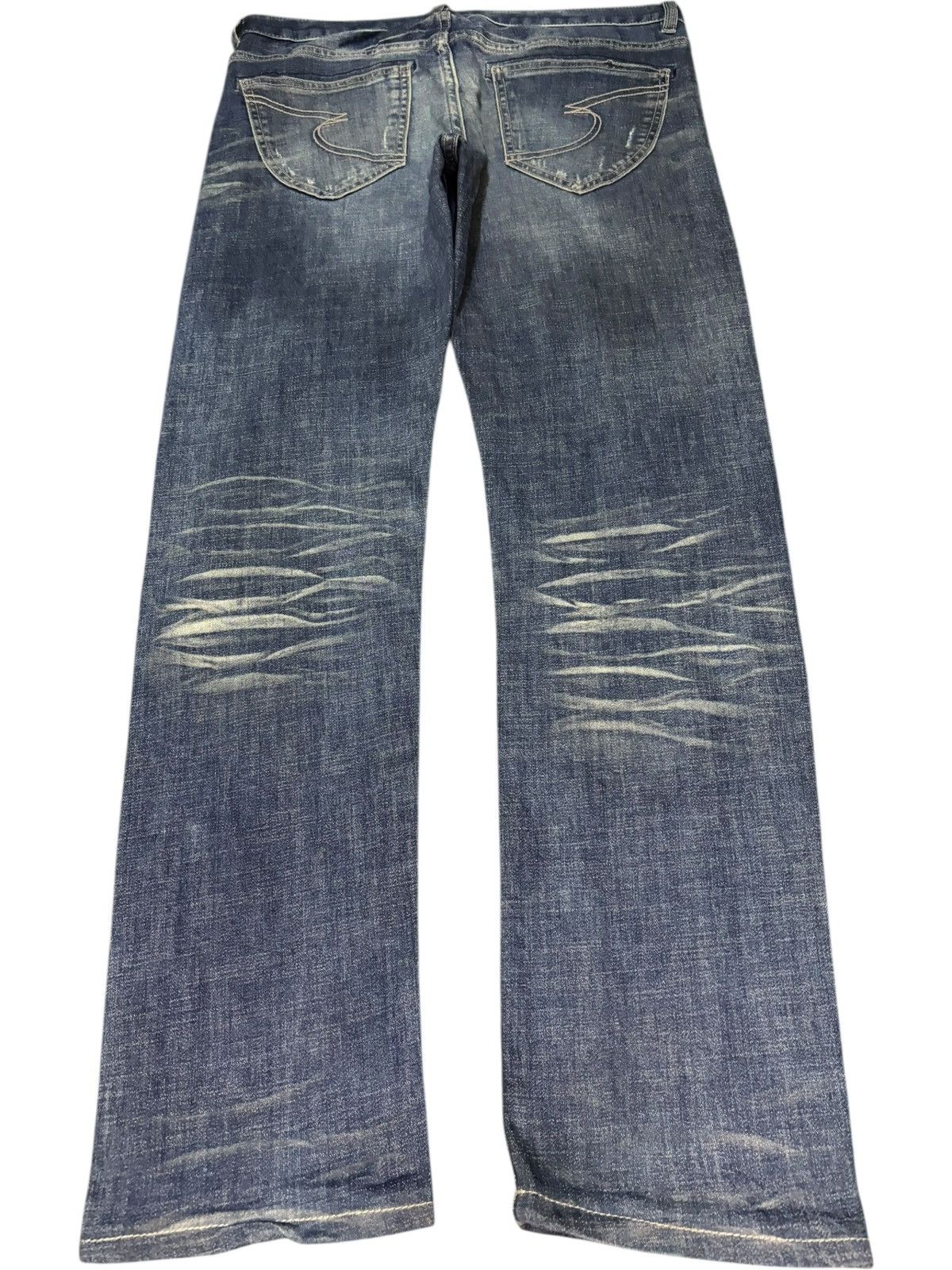 semanticdesign Vintage Semantic Design Faded Wash Distressed Jeans Size US 33 - 2 Thumbnail