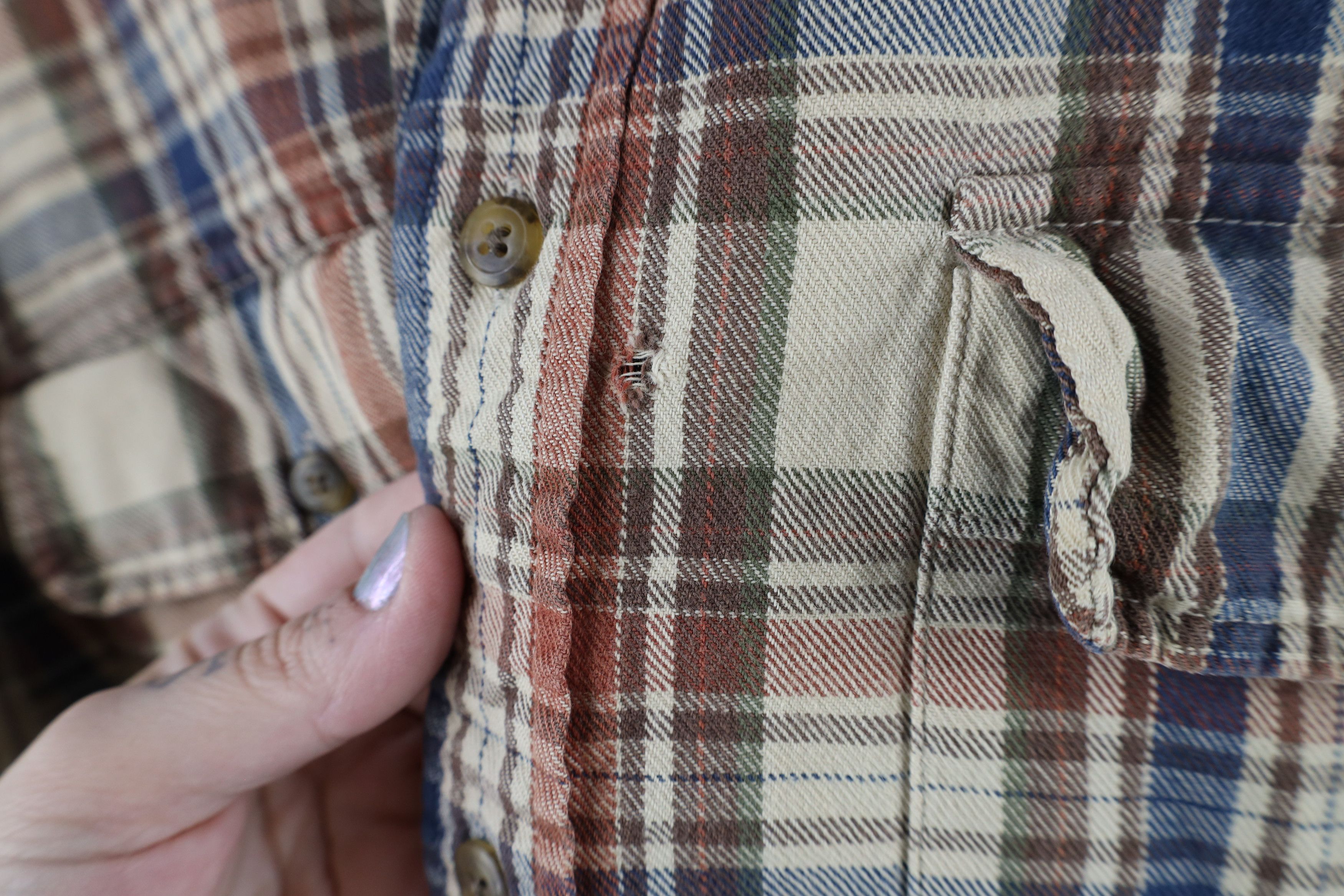 Vintage Vintage 90s Streetwear Flannel Collared Button Shirt Plaid Size US M / EU 48-50 / 2 - 4 Thumbnail