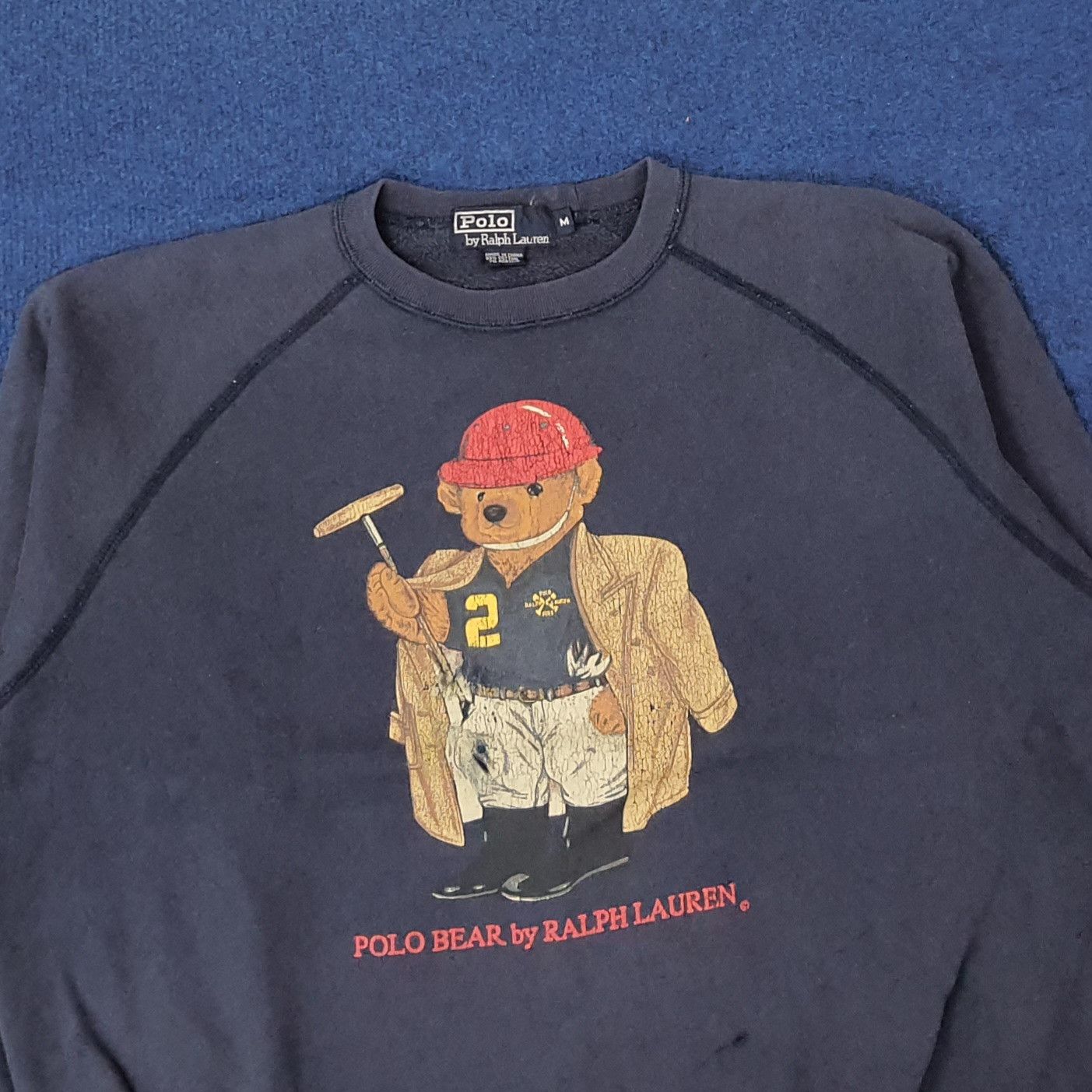 Polo Ralph Lauren Vintage Polo Bear by Ralph Lauren Sweatshirt C246N23 Size US L / EU 52-54 / 3 - 2 Thumbnail