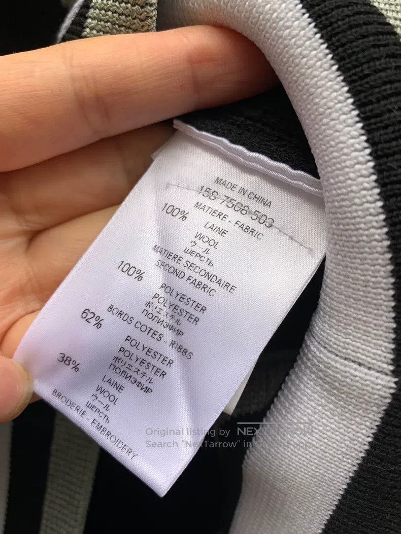 Givenchy Givenchy Number 17 Baseball Jersey, Knit Woolen Coat Size US S / EU 44-46 / 1 - 6 Thumbnail