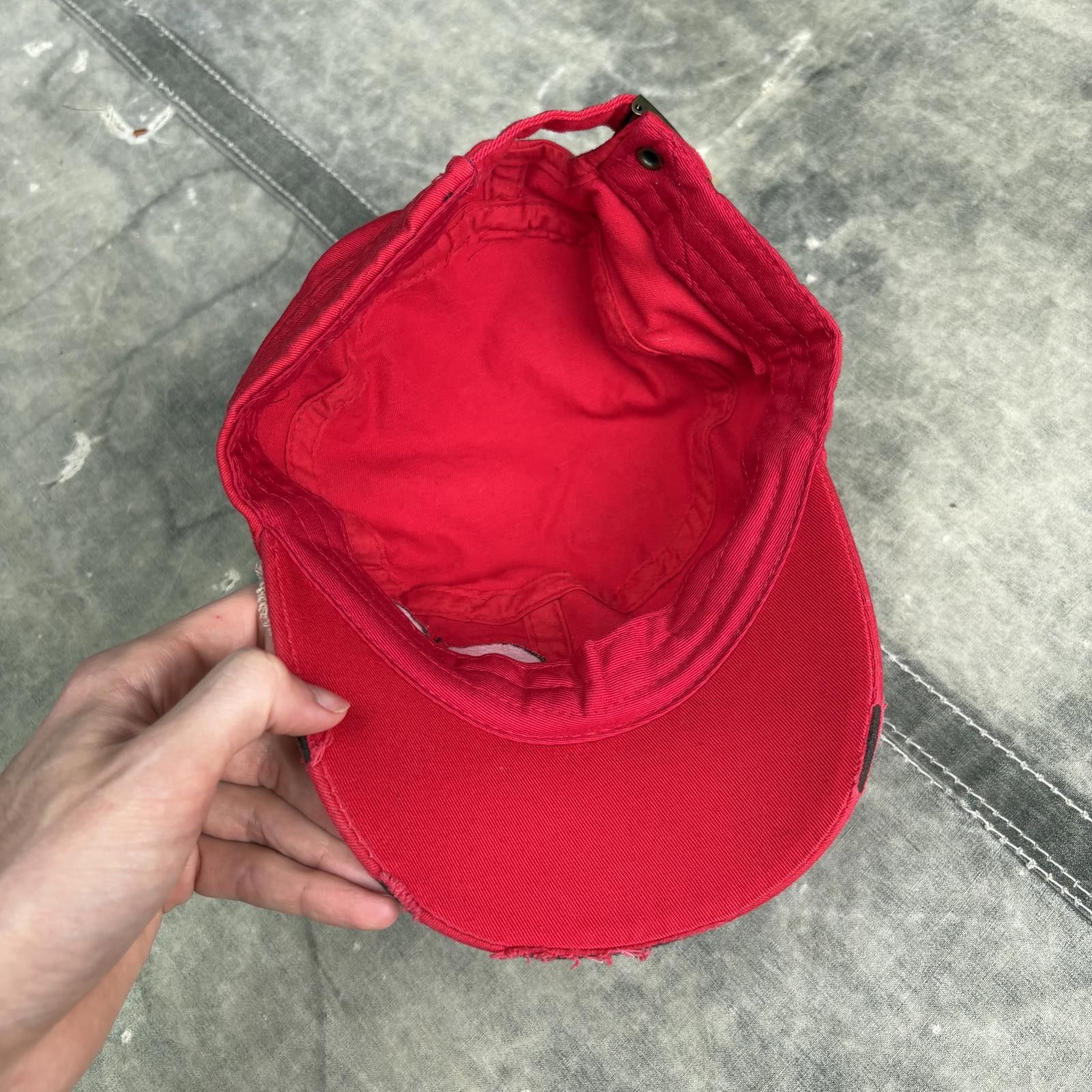 Vintage Vintage Y2K Affliction Style Rhinestone Grunge Cadet Cap Hat Size ONE SIZE - 3 Thumbnail